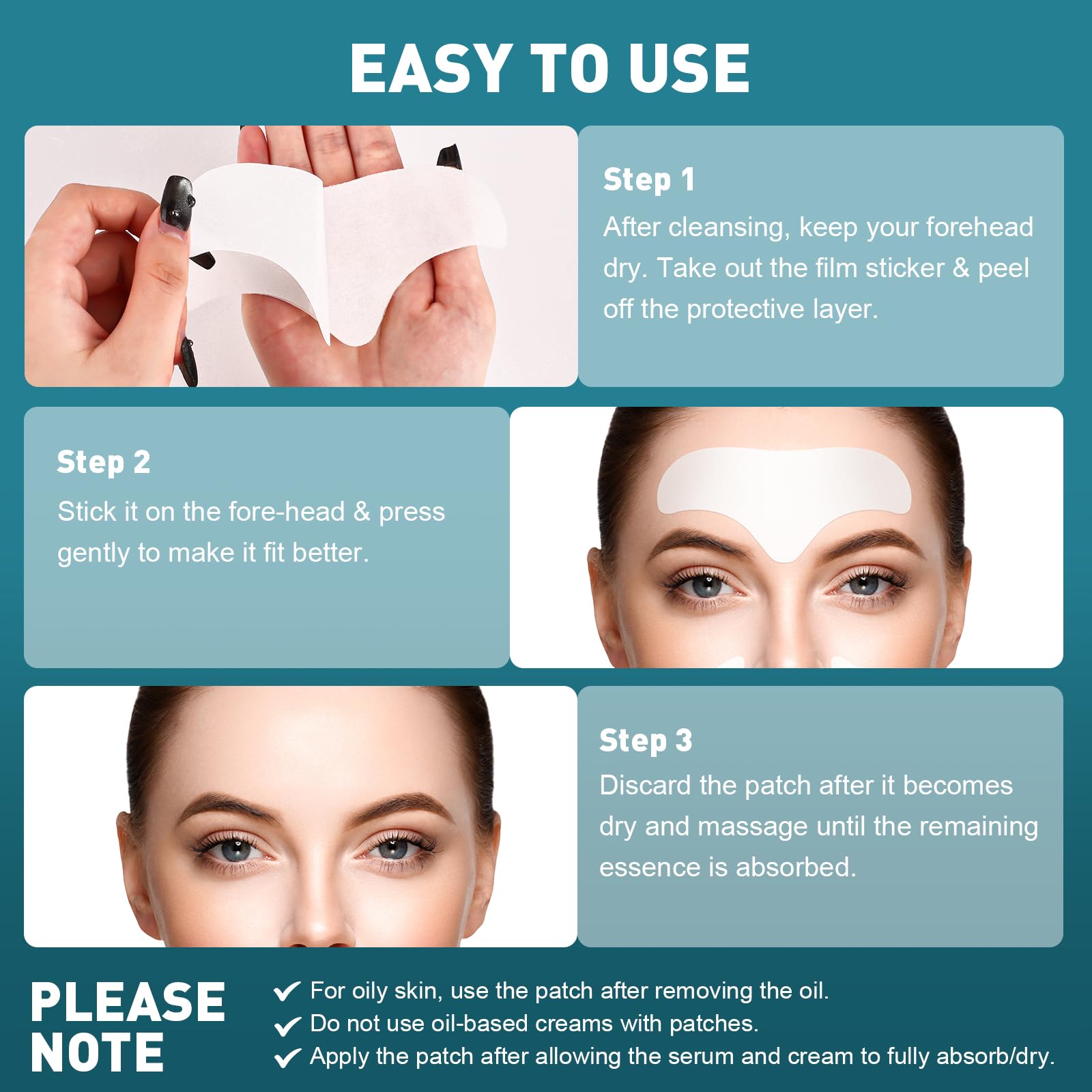 YHOVID 28 Pcs Forehead Wrinkle Patches - Anti Wrinkle Facial Patches with Collagen and Vitamin E for Face Overnight to Smoothing Fine Frown Lines & Wrinkles Treatment - Medaid International