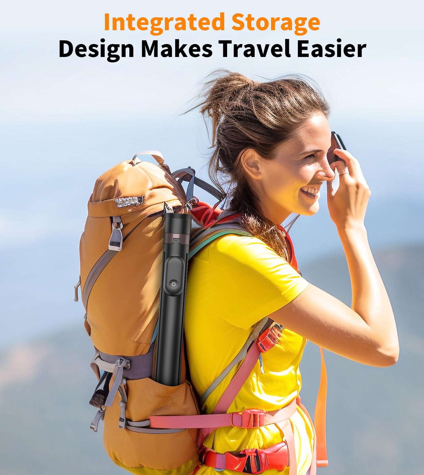 TONEOF 180cm Automatic Selfie Stick, 360° Rotation Phone Stand with Magnetic Remote, Cell Phone Tripod Compatible with iPhone (Black) - Medaid International