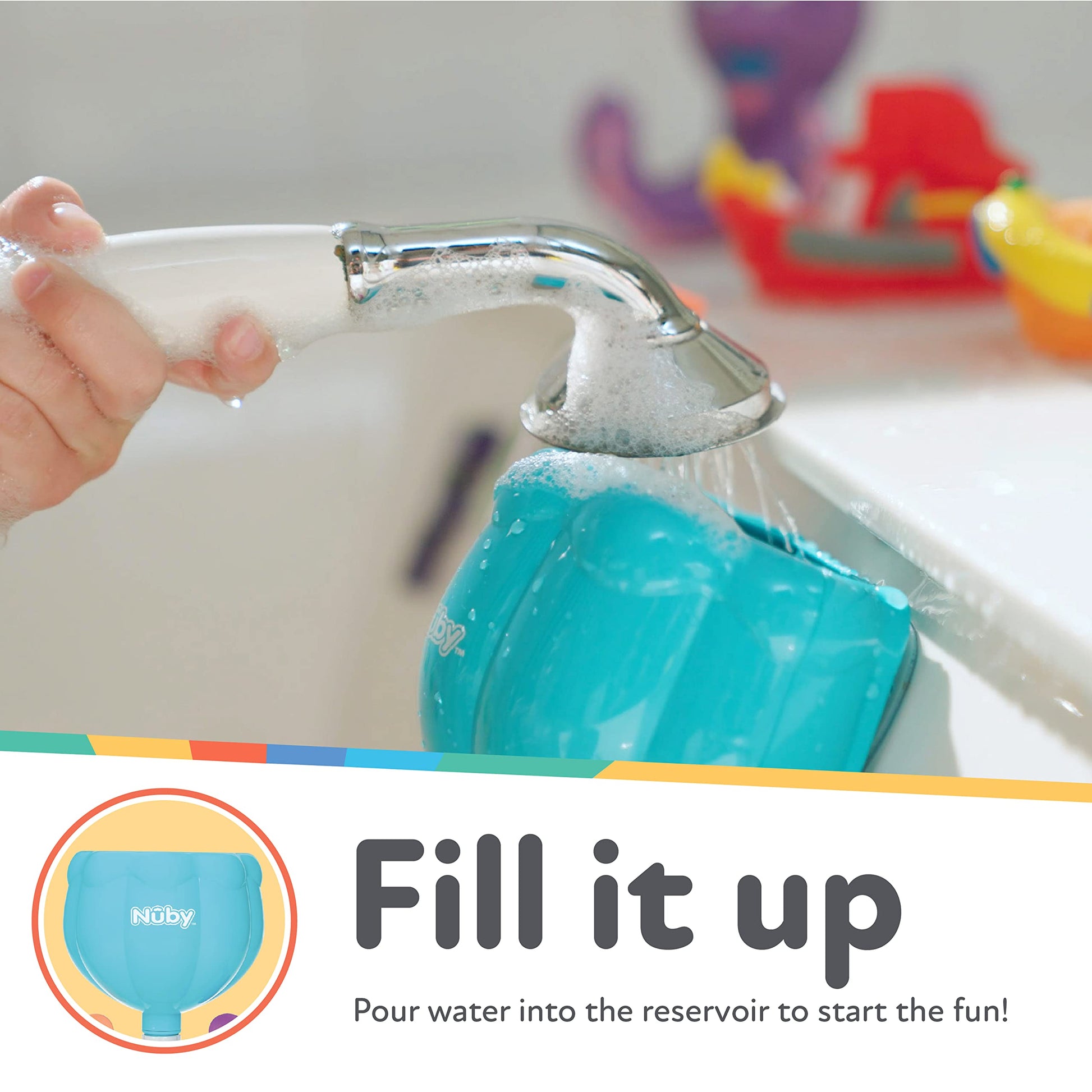 Nuby Wacky Waterworks Pipes Bath Toy - Baby Bathtub Toy with Interactive Features for Cognitive Development - Medaid International