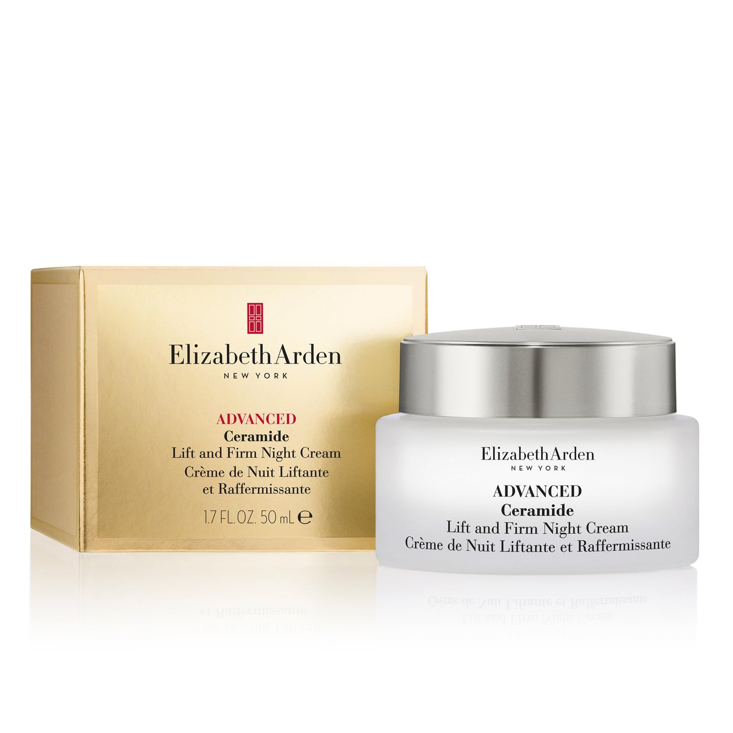 Elizabeth Arden Advanced Ceramide Lift and Firm Face Cream, Hydrating Moisturizer for Night, Infused with Peptides, 1.7 Oz - Medaid International