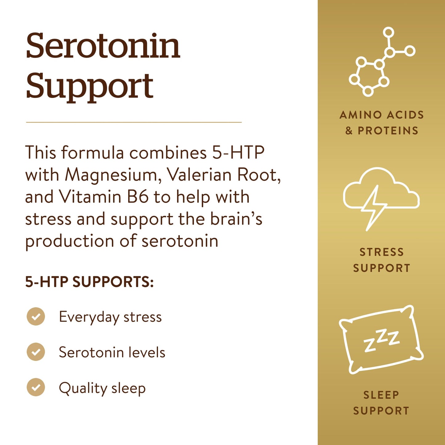 Solgar 5-HTP 100 mg, 90 Vegetable Capsules - Promotes Relaxation - Positive Mood & Stress Support - Non-GMO, Vegan, Gluten Free, Dairy Free, Kosher - 90 Servings - Medaid International