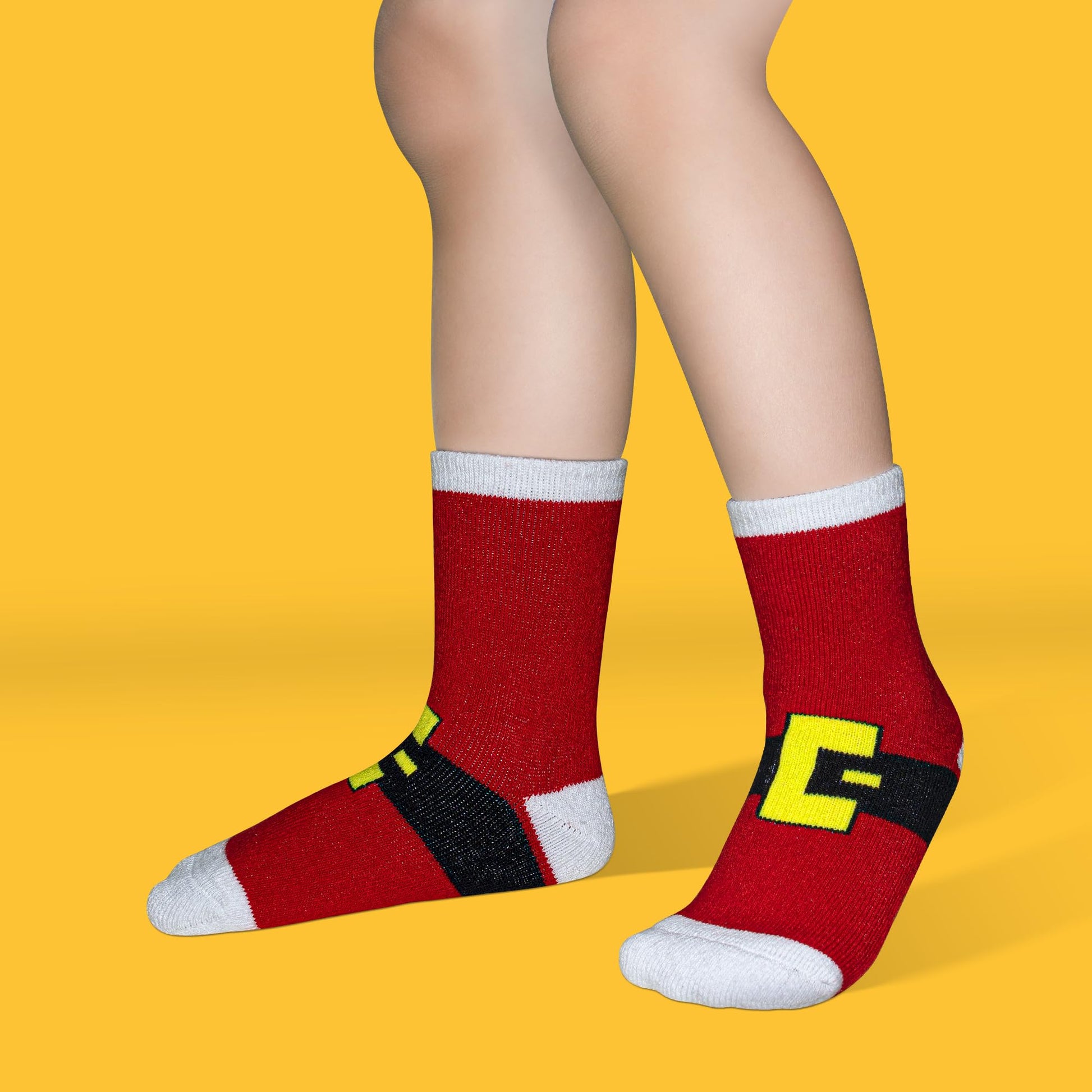 GENTABY Christmas Socks 6-Pairs Pack Boys Girls Festive Warm Socks Novelty Xmas Stockings for Kids Aged 1-3 - Medaid International