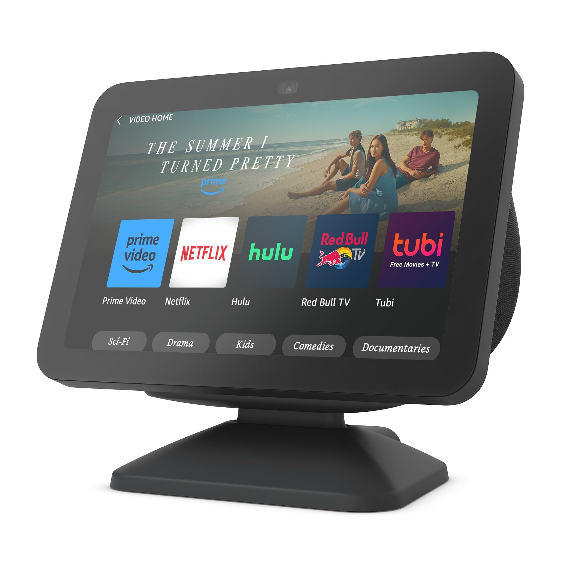 Echo Show 8 (3rd Gen) Adjustable Stand with USB-C Charging Port | Charcoal - Medaid International