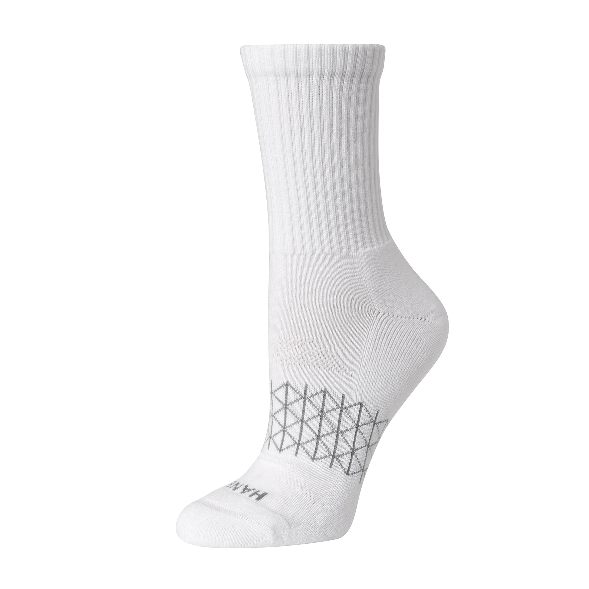 Hanes Women's Cushioned Crew Socks, Absolute Active Crew Socks for Women, Seamless Toe, 4-Pairs - Medaid International