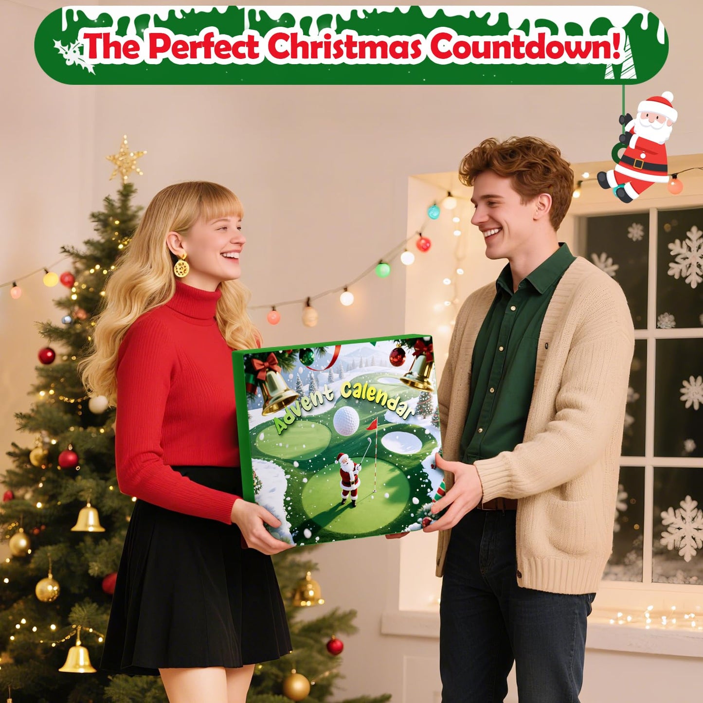 Advent Calendar 2025 Golf Set for Adult Men Boy Golf Sport Accessories and Decorations Christmas Countdown Gifts for Husband Father Dad Boyfriend Women Teen Boys and Girls - Medaid International