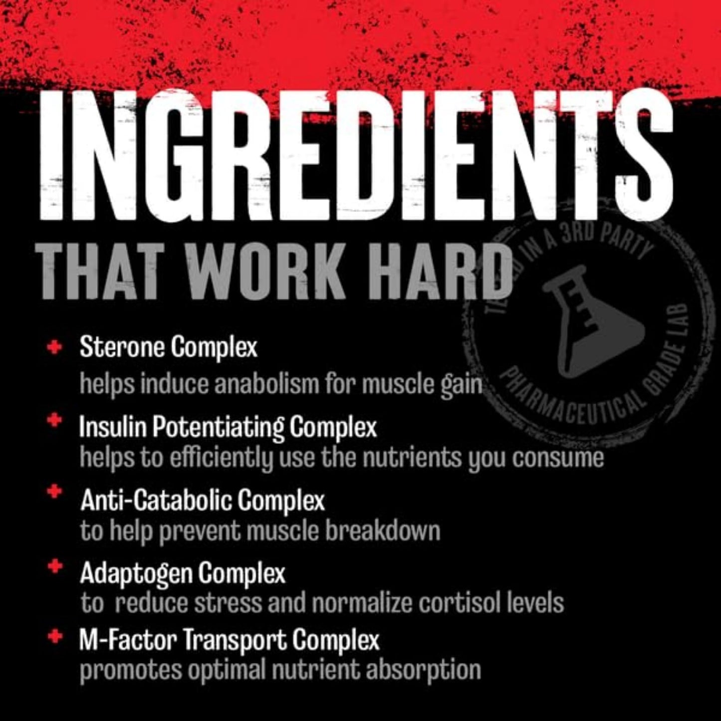 Animal M-Stak - Muscle Builder and Anabolic Mass Gainer Supplement for Bodybuilding - Lean Muscle Growth, Amino Complex and Pre Workout Energy, 21 Packs - Medaid International