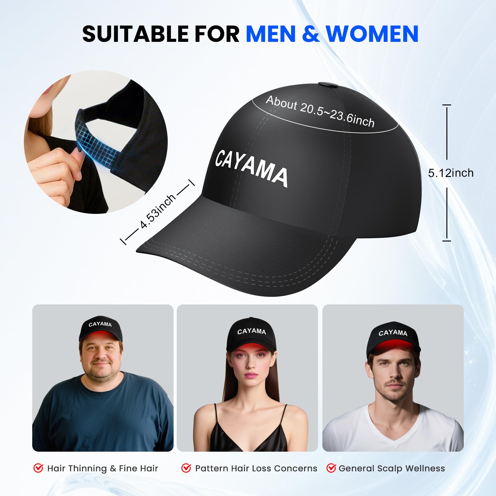 Red Light Hair Growth Cap, Red Light Cap - Medaid International