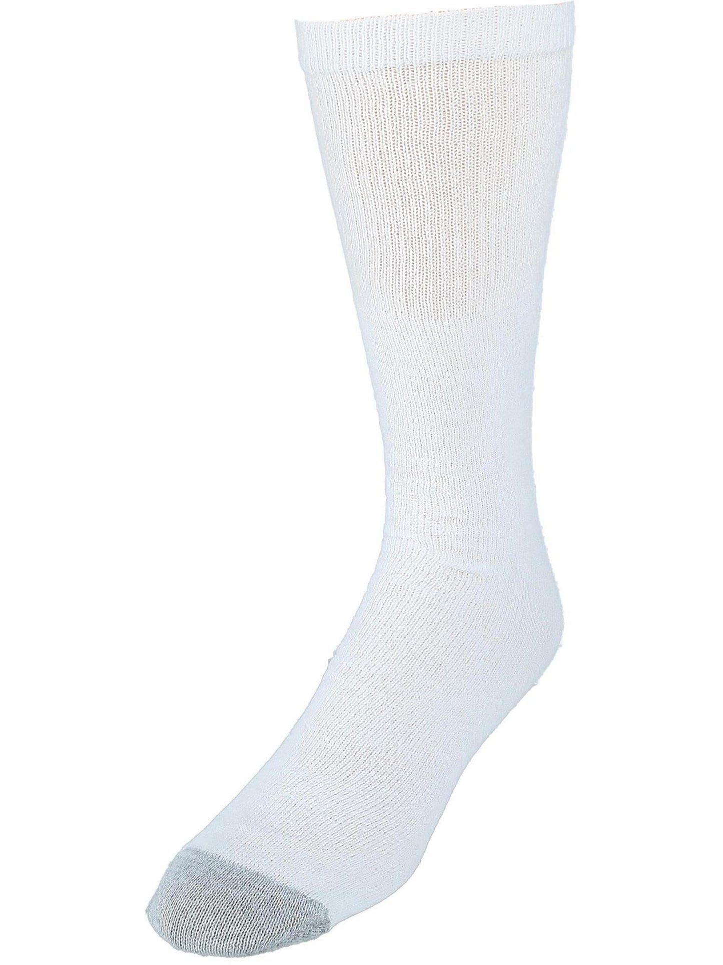 Hanes mens White Cushioned Over the Calf 6 Pack Pair athletic socks, White, 6-14 US - Medaid International