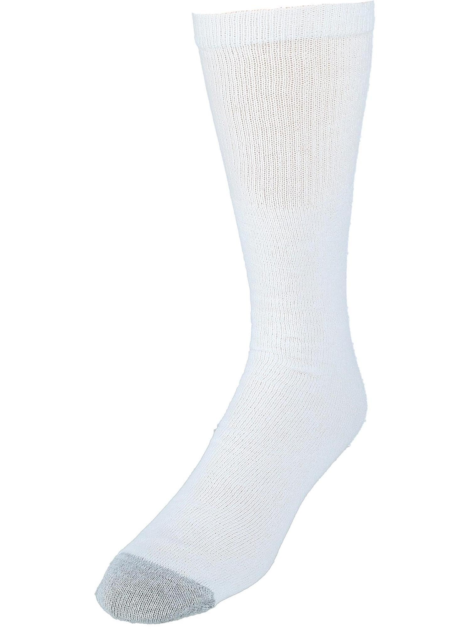 Hanes mens White Cushioned Over the Calf 6 Pack Pair athletic socks, White, 6-14 US - Medaid International
