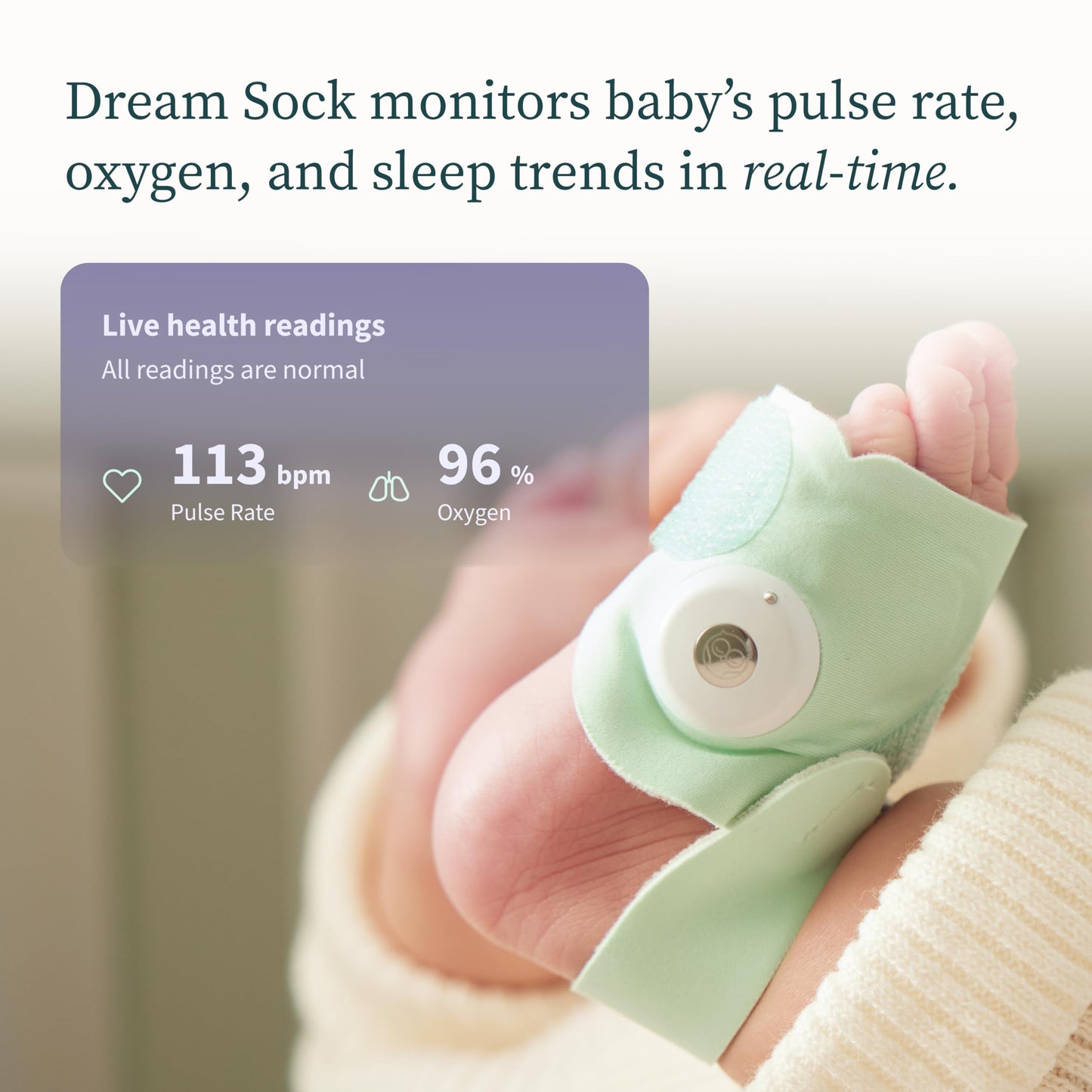 Owlet® Dream Duo Smart Baby Monitor: FDA-Cleared Dream Sock® Plus Owlet Cam 2- Tracks & Notifies for Pulse Rate & Oxygen While Viewing Baby in 1080p HD WiFi Video - Medaid International