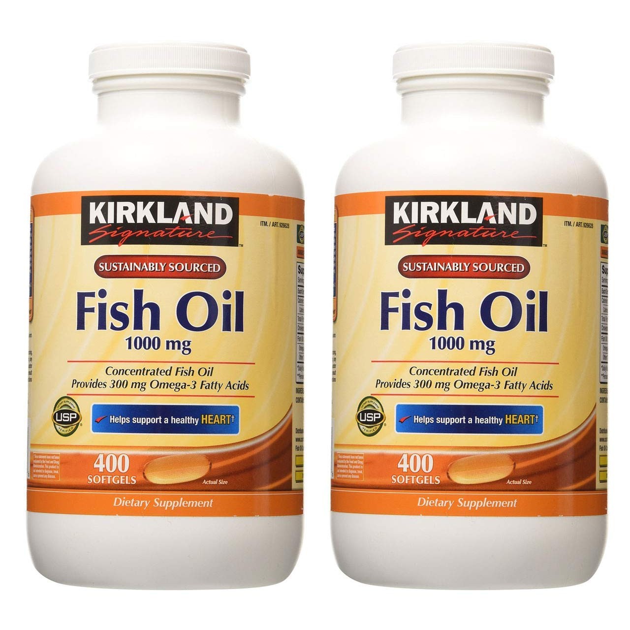 Kirkland Signature hgar Fish Oil Concentrate 2 Pack, 400 Count (Pack of 2) - Medaid International