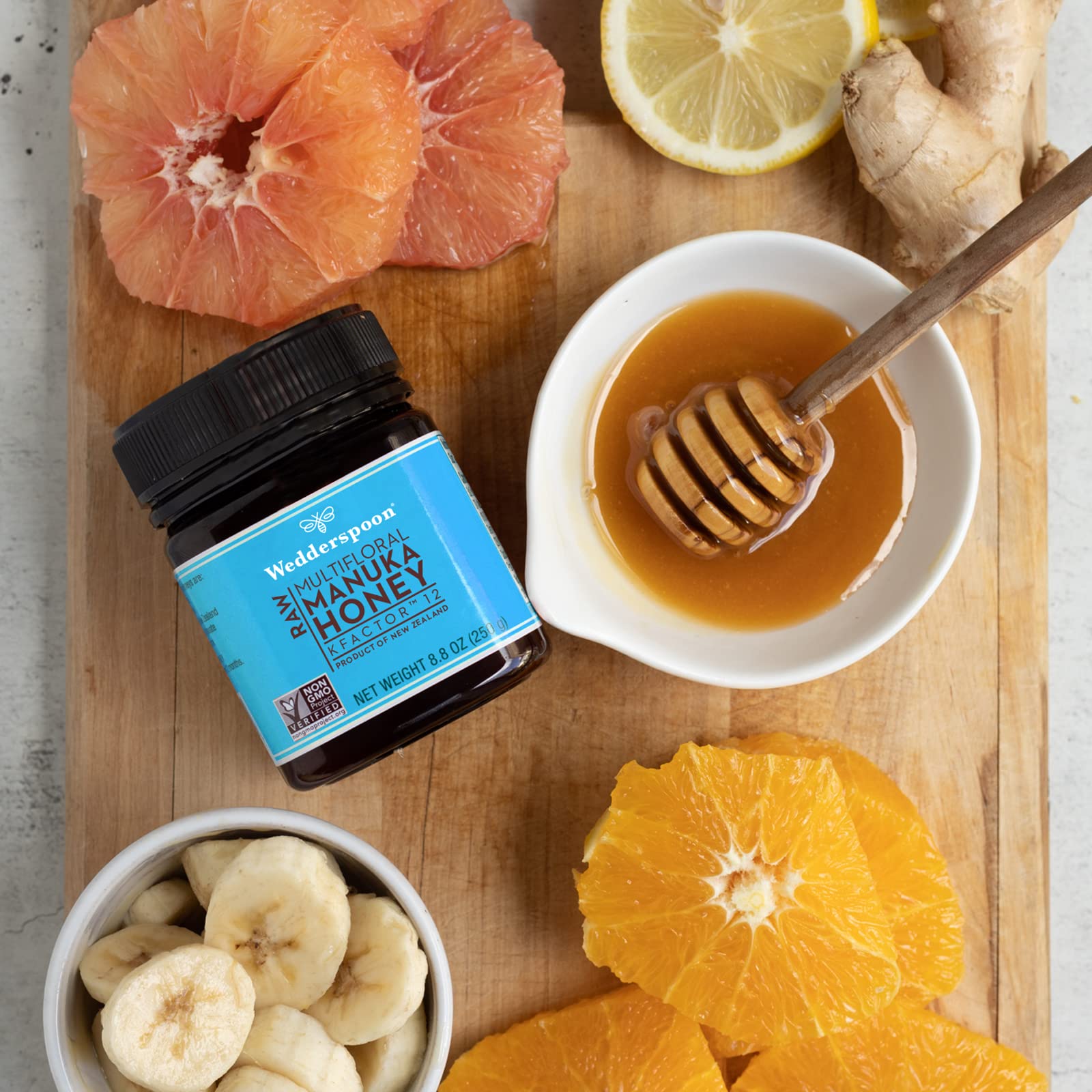 Wedderspoon Raw Premium Manuka Honey, KFactor 12, 8.8 Oz, Unpasteurized, Genuine New Zealand Honey, Non-GMO Superfood, Traceable from Our Hives to Your Home - Medaid International