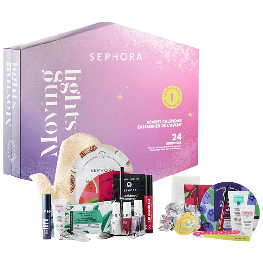 Sephora Advent Calendar 2024 - Moving Lights Advent Calendar - 24 Surprises, Including Make-up, Care, Bathroom Products or Accessories - Medaid International