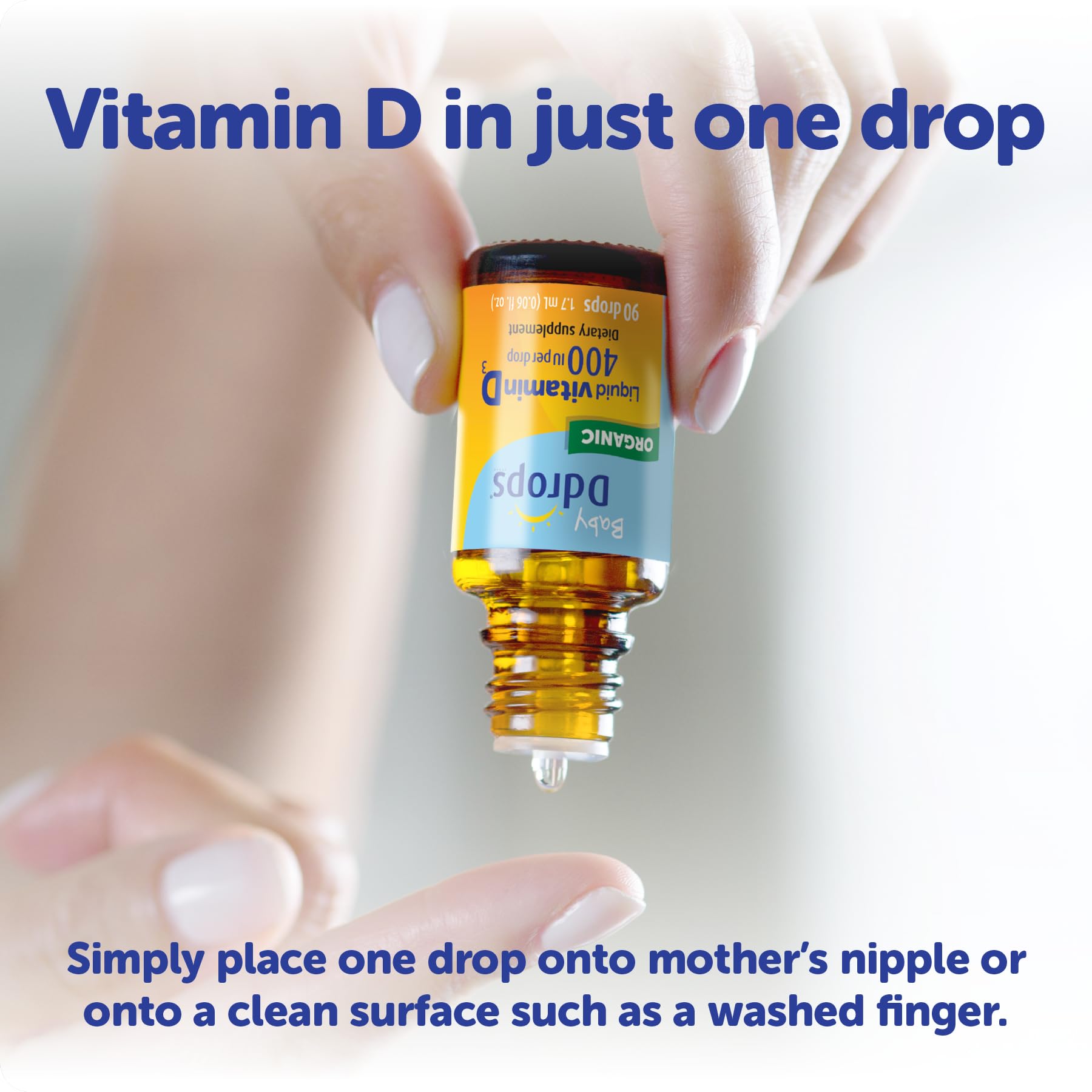 Ddrops Baby 400 IU, Vitamin D, 90 Drops 2.5mL (0.08 Fl. Oz (Pack of 1)) - Medaid International