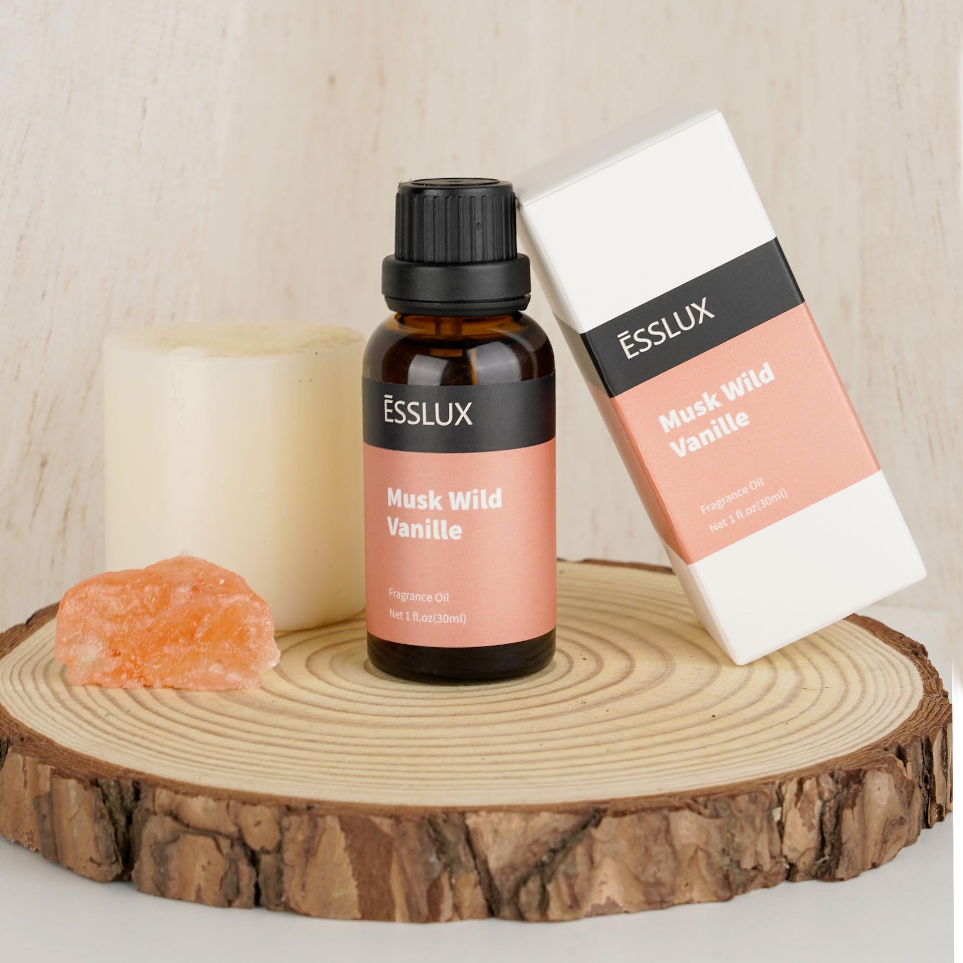 Musk Wild Vanilla Fragrance Oil, ESSLUX Large Single Essential Oil 30ml, Aromatherapy Candle Making Scents, Middle Eastern Scented Oils for Home for Diffuser, Massage, Soap, Perfume, Humidifier - Medaid International