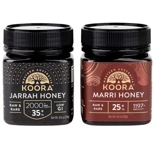 Bundle of Jarrah Honey TA 35+ and Marri Honey TA 25+ (MGO 2000+ and MGO 1197+ Manuka Honey Equivalent) - Medaid International