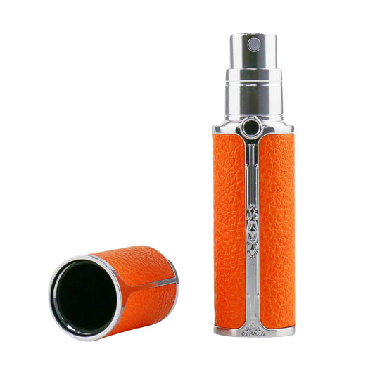 Perfume Atomizer Bottle Portable Mini Refillable Atomizer Travel Size Spray Bottles Accessories 5ml/0.2oz F906-1 (orange) - Medaid International