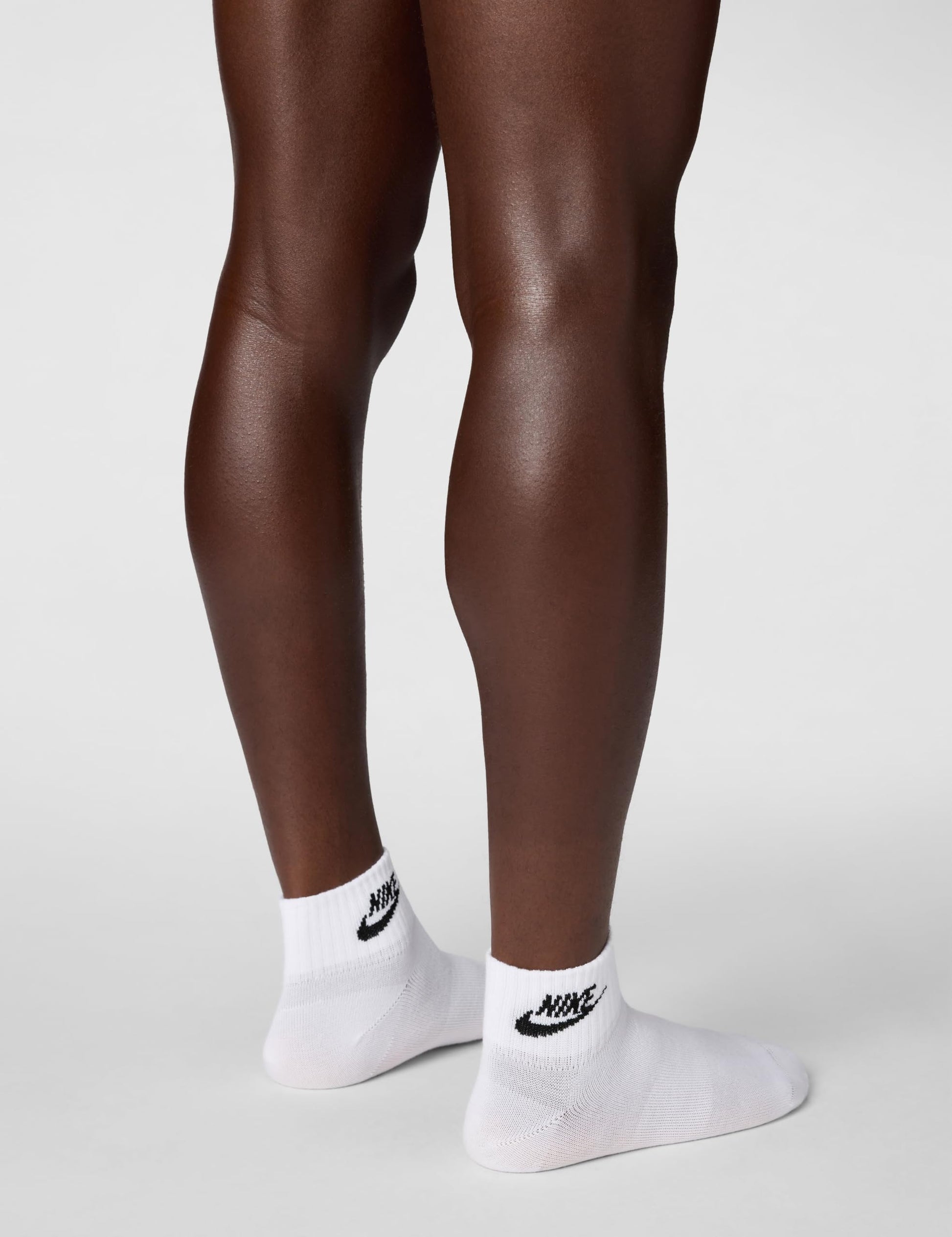 Nike Unisex Everyday Essential Ankle Socks (3 Pairs), White/Black, Large - Medaid International