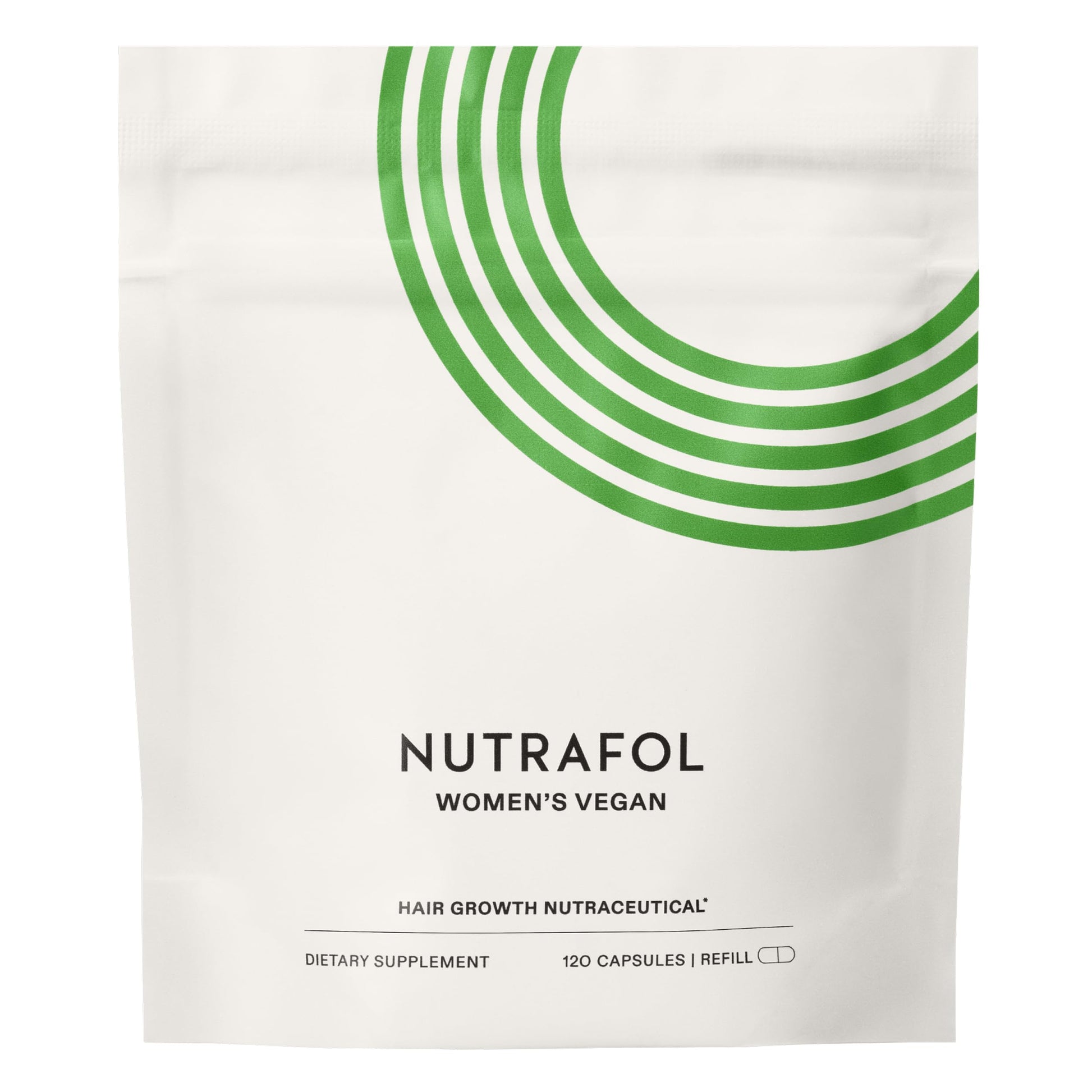 Nutrafol Women's Hair Growth Supplements, for Women 18-44 Years Old, Clinically Tested for Visibly Thicker, Stronger Hair, 100% Vegan Ingredients, Dermatologist Recommended - 1 Month Supply, 1 Pouch - Medaid International