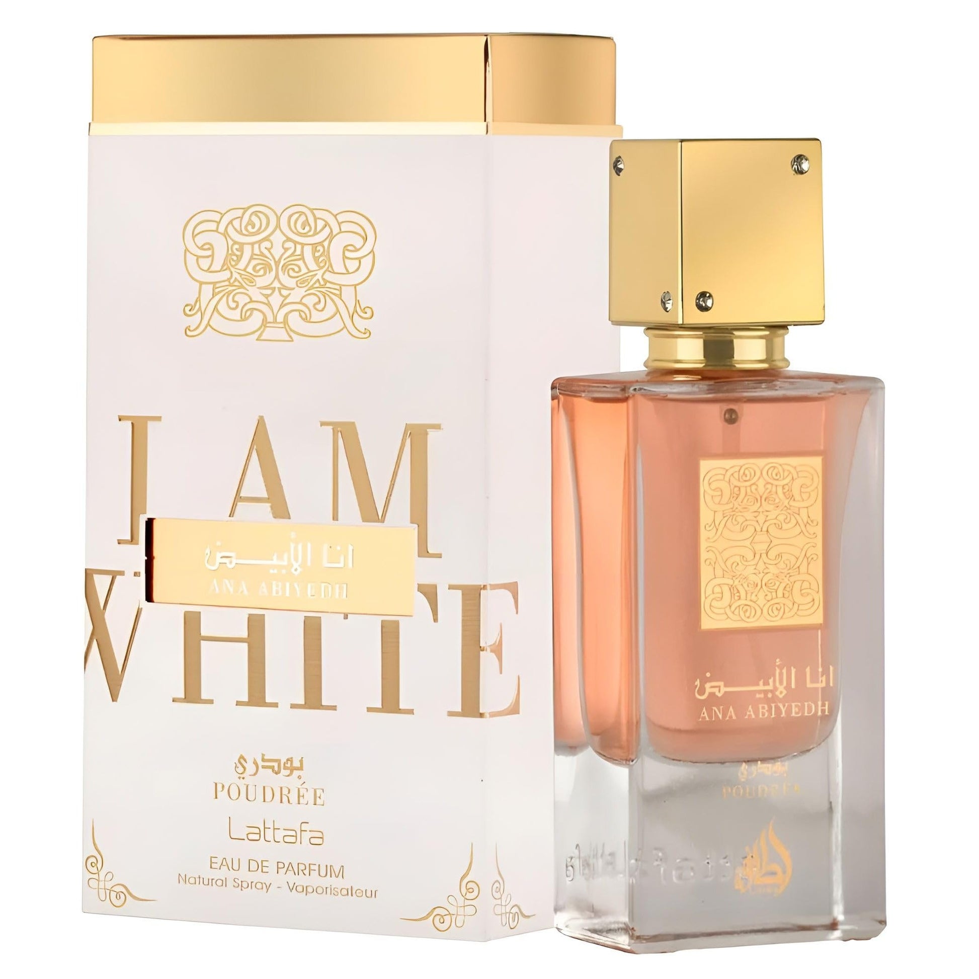 Lattafa Ana Abiyedh Poudree for Women Eau de Parfum Spray, 2.04 Ounce / 60 Ml - Medaid International