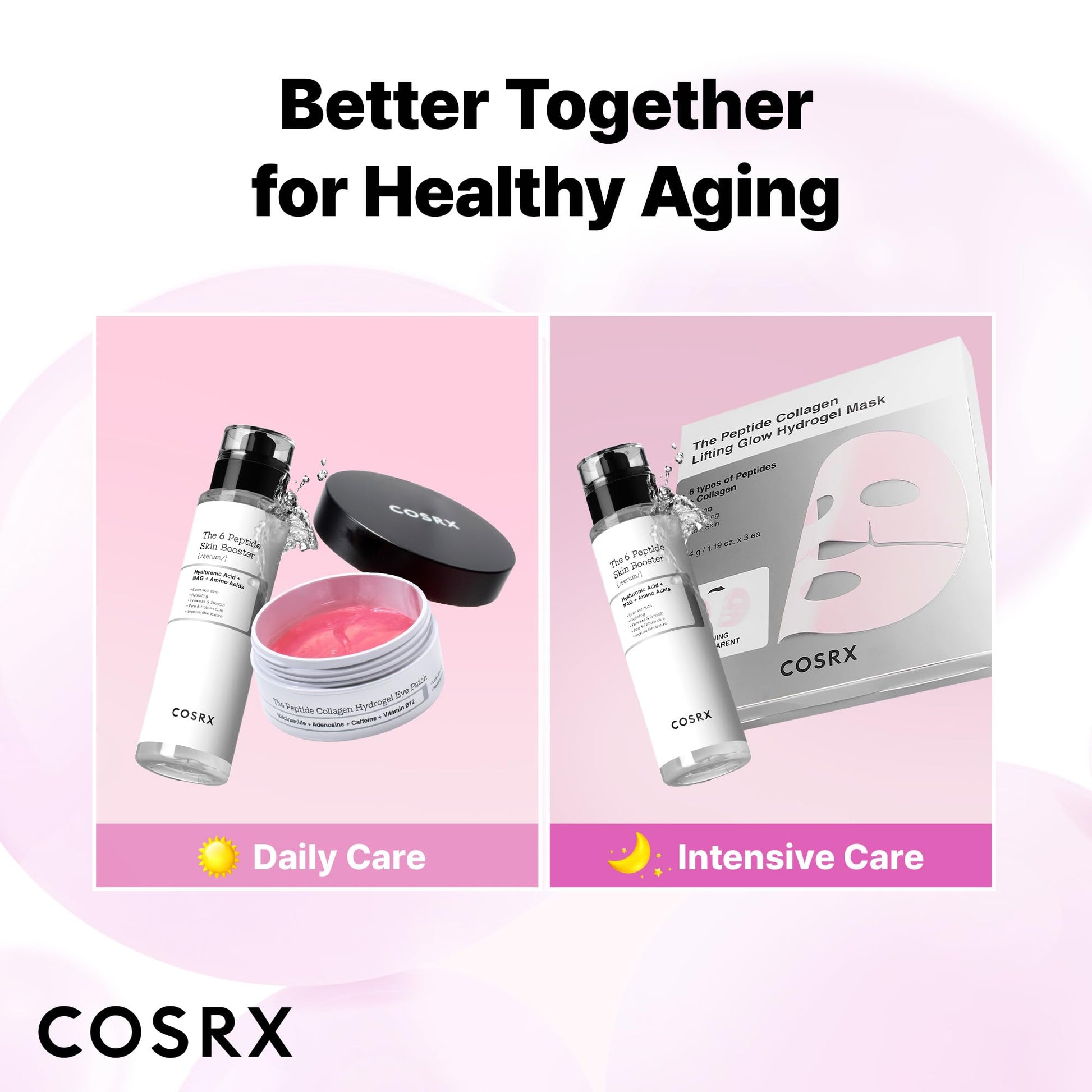 COSRX 6X Peptide Collagen Booster Toner Serum with Copper Peptides, Niacinamide & Hyaluronic Acid Skin Renewal Boosting Facial Essence for All Skin Types, Korean Skin Care, 150mL/5.07 Fl.Oz - Medaid International