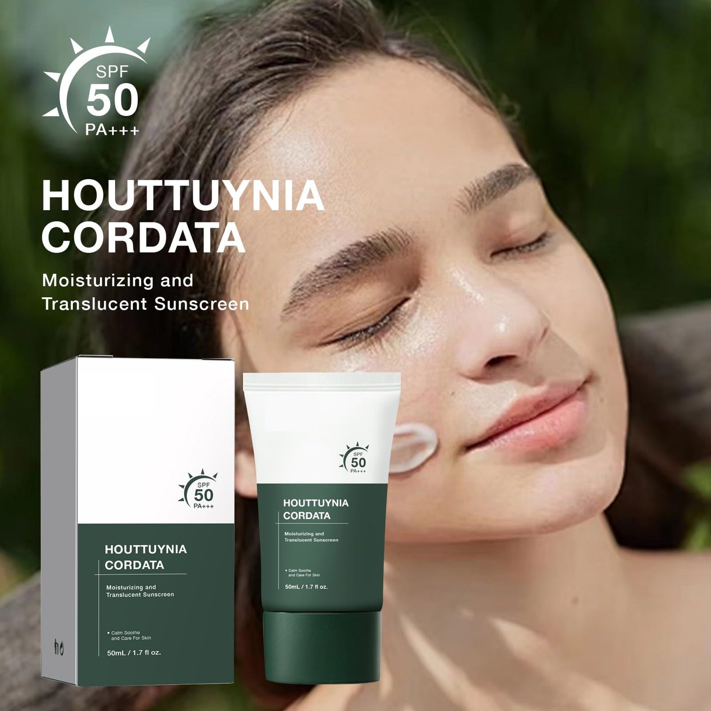 Silky Moisture Sunscreen, Moisture Daily Sunscreen, Korean SPF 50+ PA++++ Clear Filter Sun Essence, No White Cast, Hydrating, Moisturizing, Cools Down, Light Finish - Medaid International