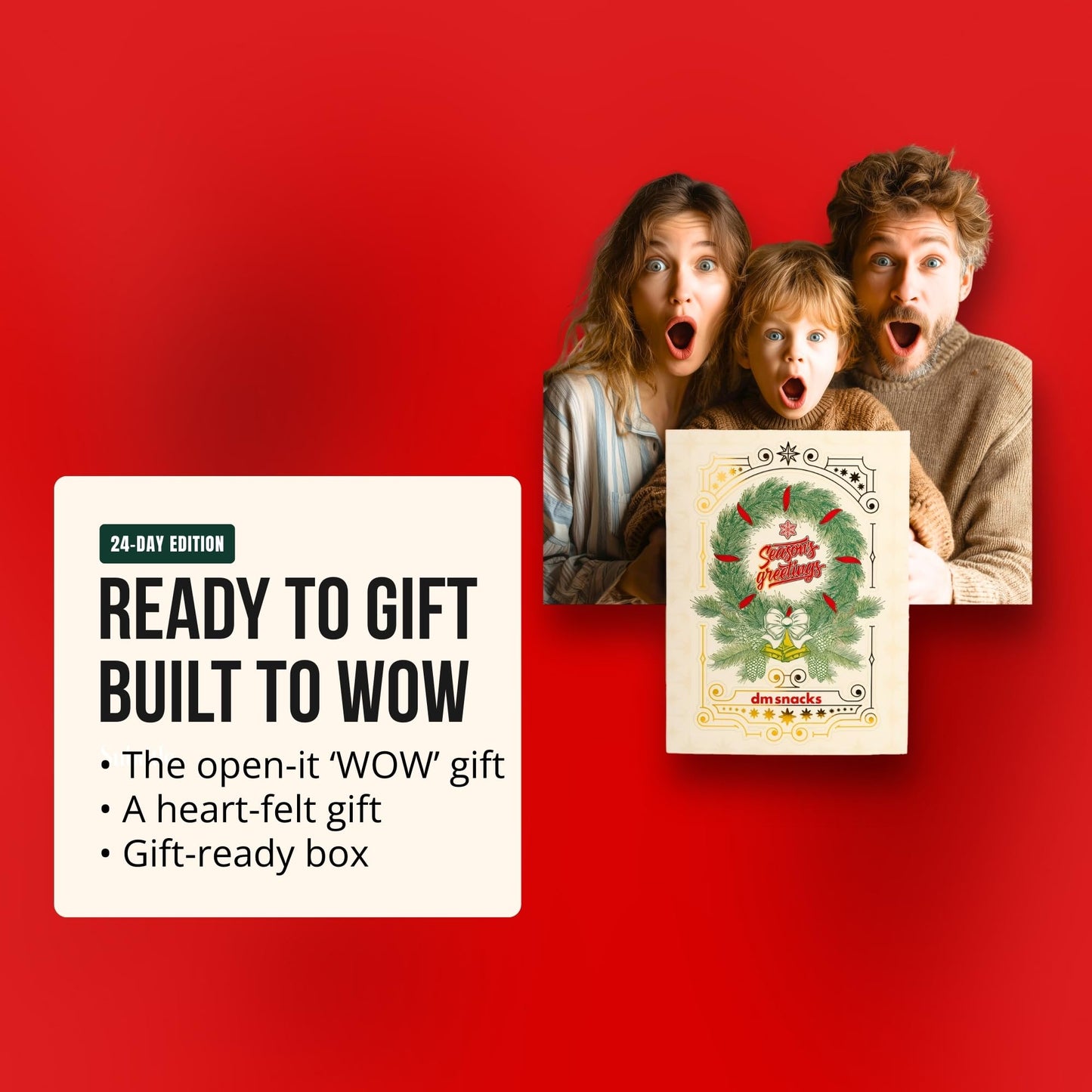 Advent Calendar 2025 – Limited Edition Christmas Gift Box with 24 Gourmet Snacks – A 24 Day Holiday Countdown for Making Lasting Memories, For Adults, Women, Men, Kids - Medaid International