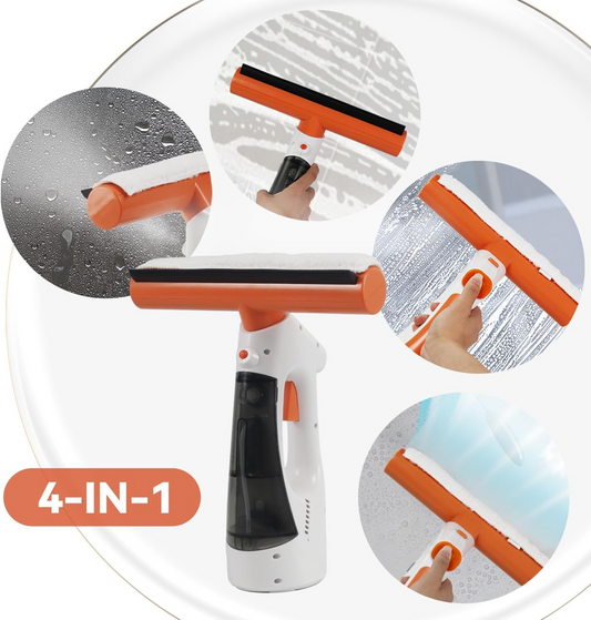 3 in 1 Rechargeable Cordless Window Vacuum Cleaner with Window Puller - Medaid International