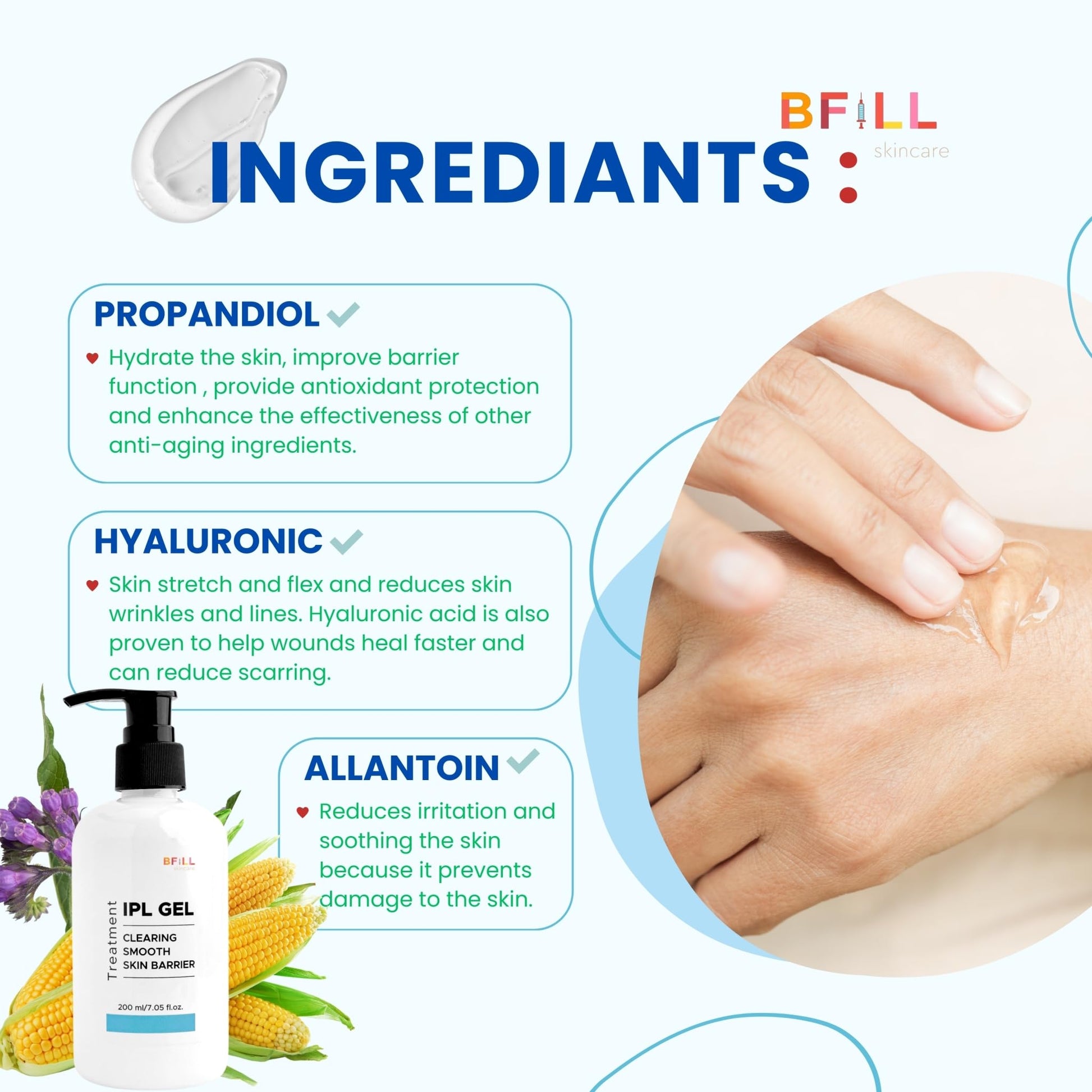 Cooling Gel/Coupling Gel for use with Laser Hair Removal Device (Meko Clinic Brand) 17.63 Oz. - Medaid International