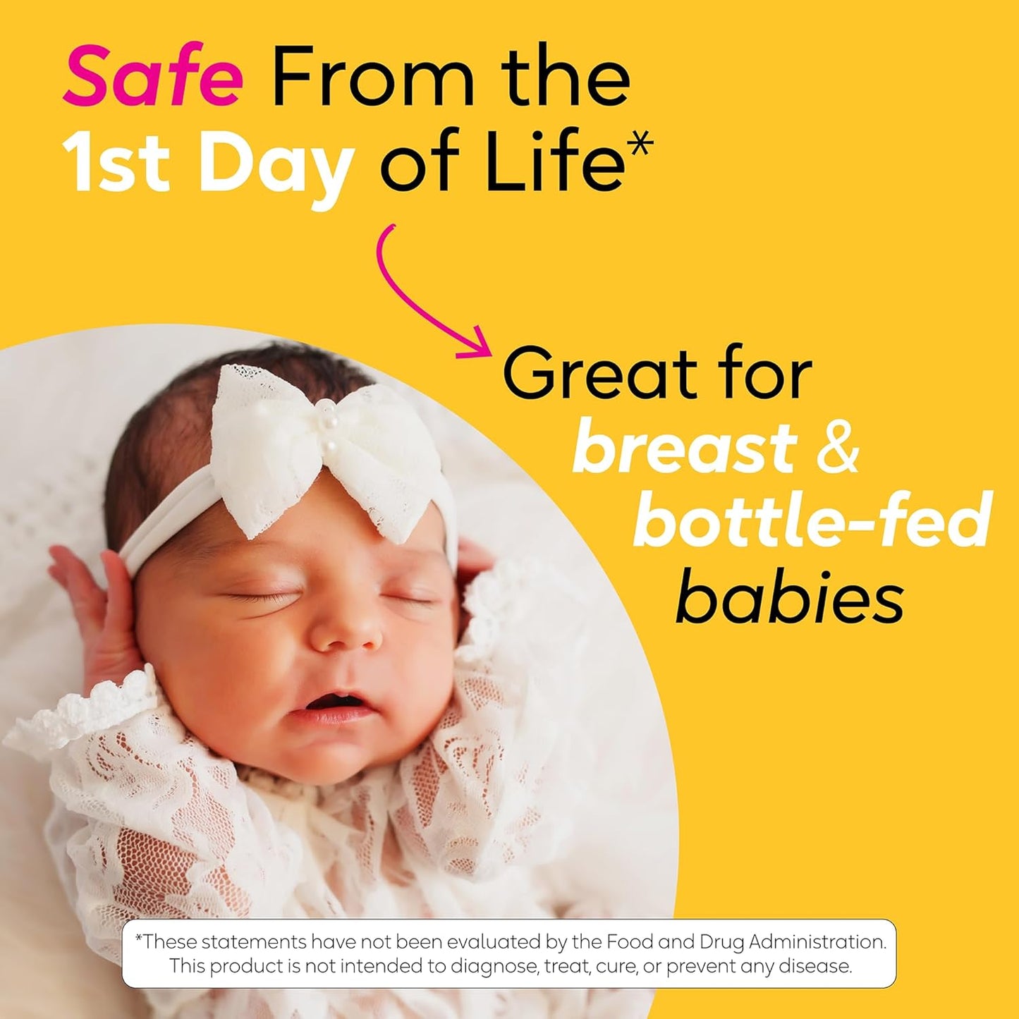 BioGaia Baby Probiotic Drops - Baby Essentials for Colic & Gas Relief, Safe for Newborns, Reduces Crying, Fussing, Colic, Gas, Spit-ups and Constipation, No allergens, dairy, soy, gluten, or sugar - Medaid International