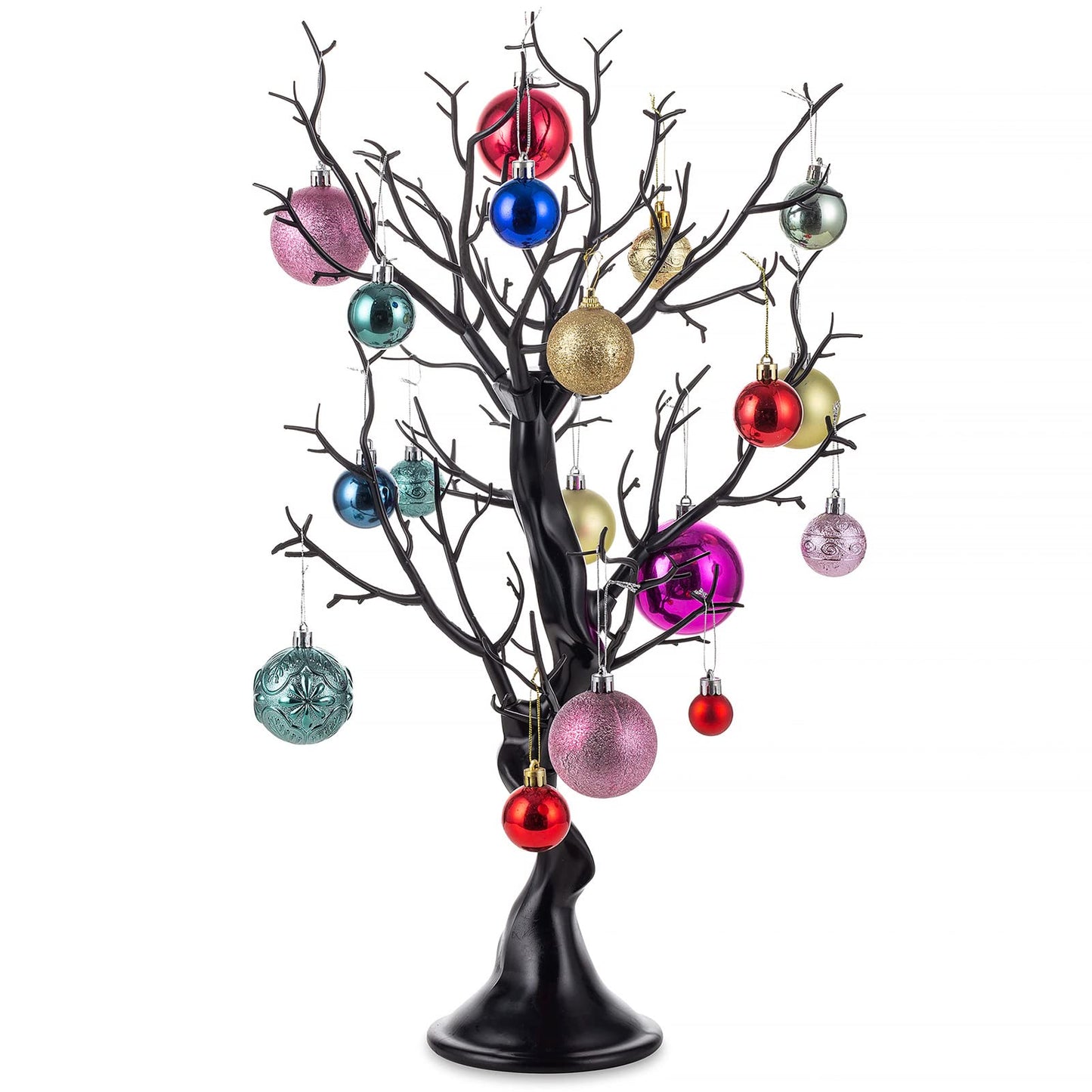 NUPTIO Black Artificial Halloween Tree: 22.8in Tall Christmas Ornament Display Manzanita Fake Trees Decorative Faux Twig Branches Indoor for Wedding Table Centerpieces Easter Birthday Party Decor - Medaid International