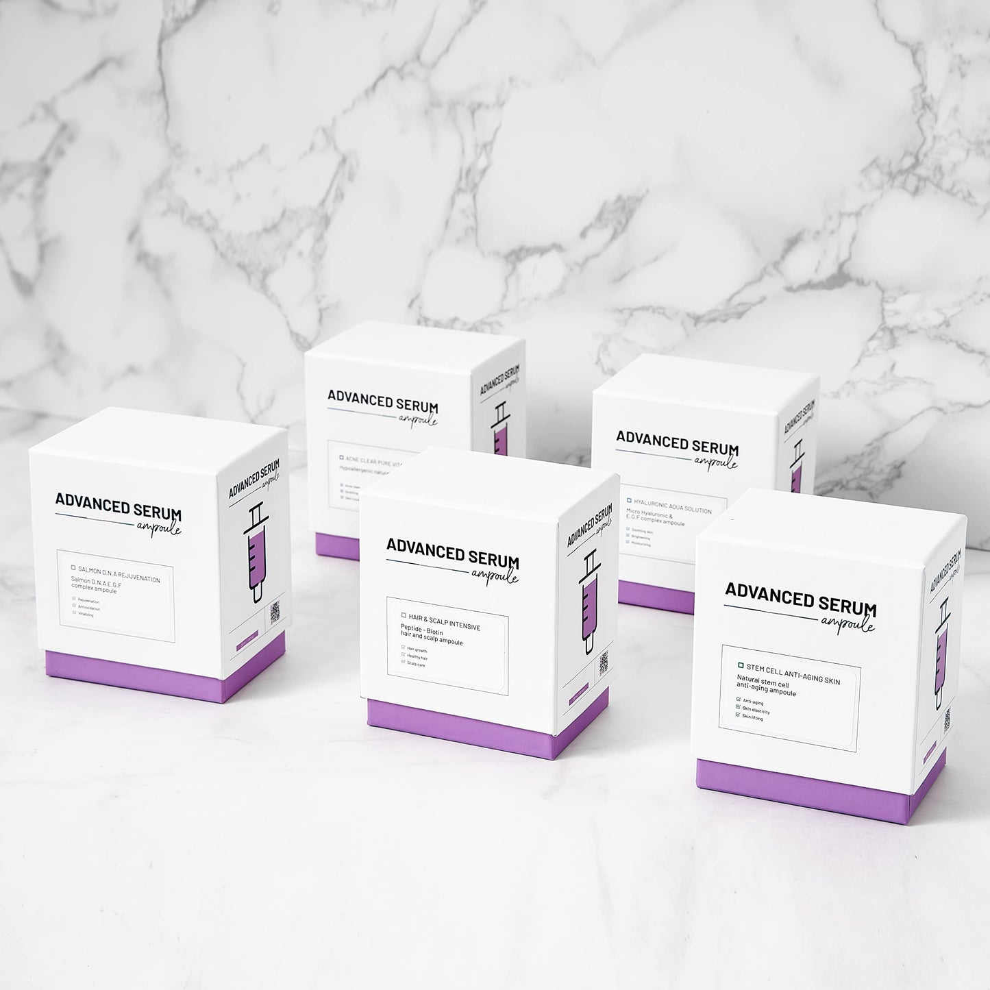 BRÜUN Advance Microneedling Korean Serum - 4 Different Booster Ampule Kit for Face and Body Including (AC + SC + SD + HY Control Serums) – Use with or without Dr Pen - Medaid International