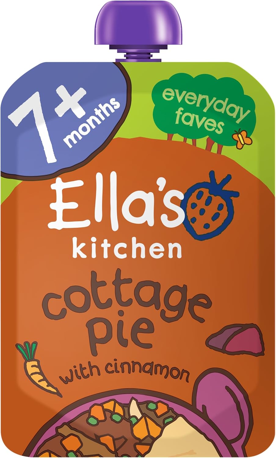 Ella's Kitchen Stage 2 Veggie Lasagne 130 g (Pack of 6) - Medaid