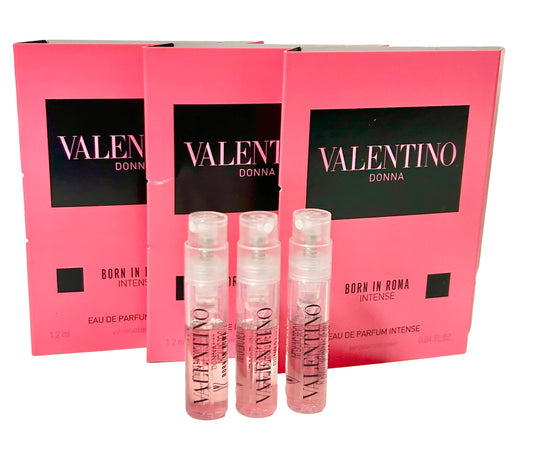 Valentino Born in Roma INTENSE EDP Sample WOMEN Spray Partially filled Mini SMALL Perfume SET OF 3 - Medaid International