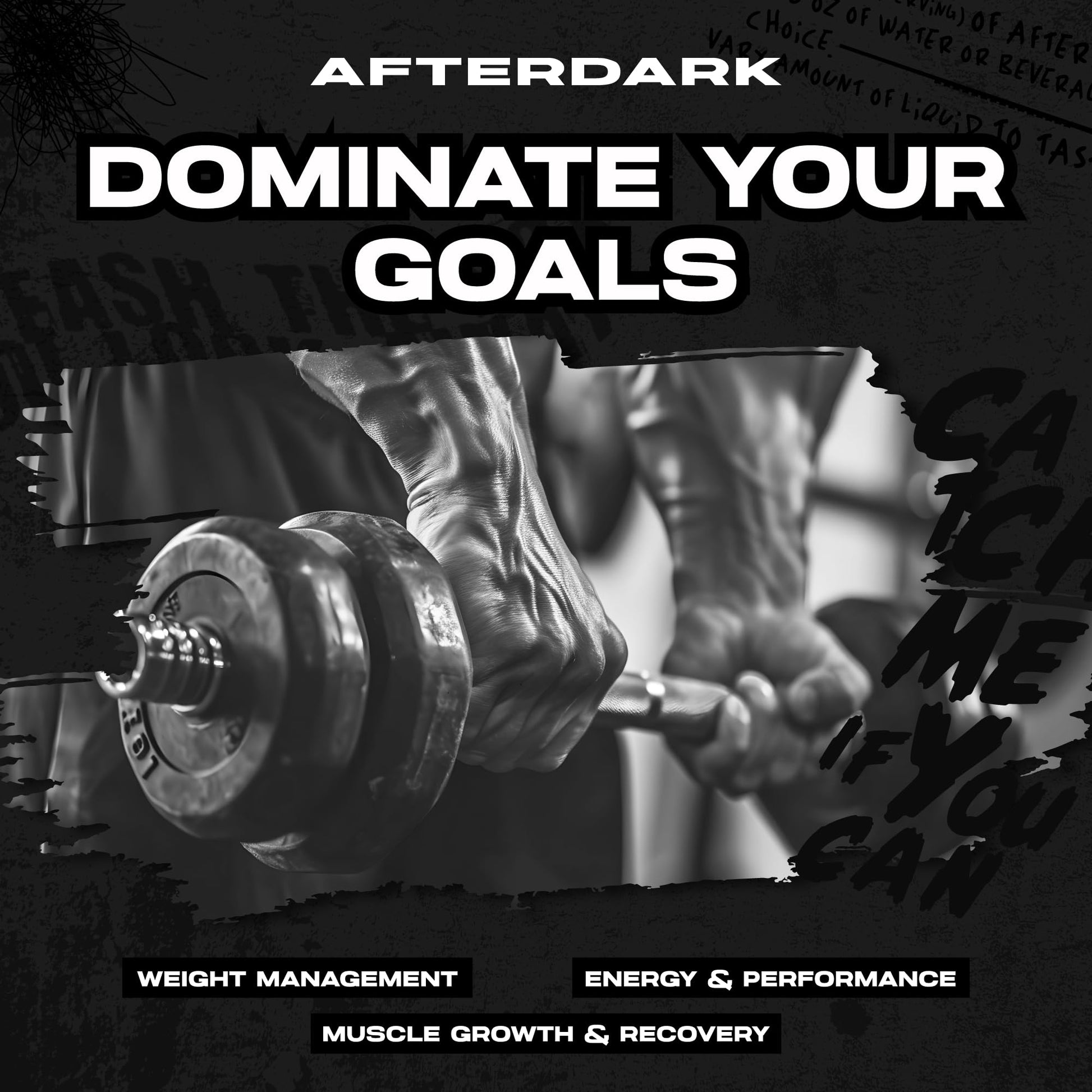 AFTERDARK AfterBites Whey Protein Powder, 25g Protein, 4.5g BCAA’s, Easy Dissolving, No Artificial Colors or Fillers, Isolate Protein, USA Made, 26 Servings, Chocolate Peanut Butter Cereal - Medaid International