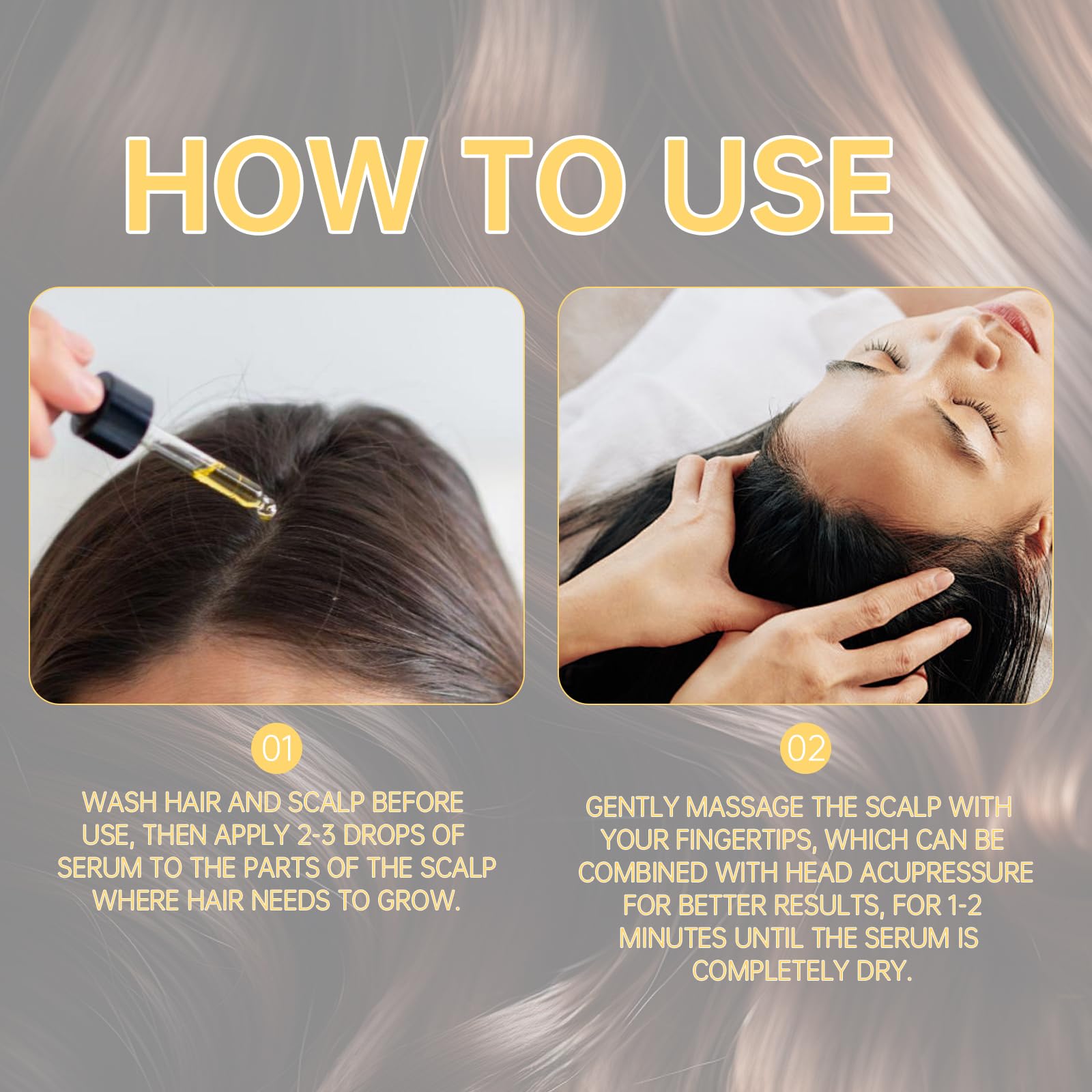 5% Minoxidil Hair Growth Serum, Natural Biotin Hair Oil for Men and Women, 2 fl oz - Medaid International