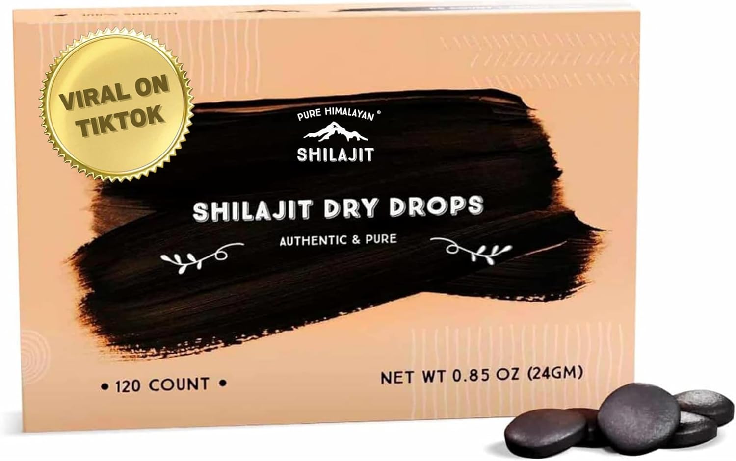 Pure Himalayan Shilajit Dry Drops, 100% Pure Natural Shilajit, Grade A, Max Potency 85+ Clean Trace Minerals & Fulvic Acid for Energy, Metabolism & Immune Support Supplement for Men & Women (120 tabs) - Medaid - Lebanon