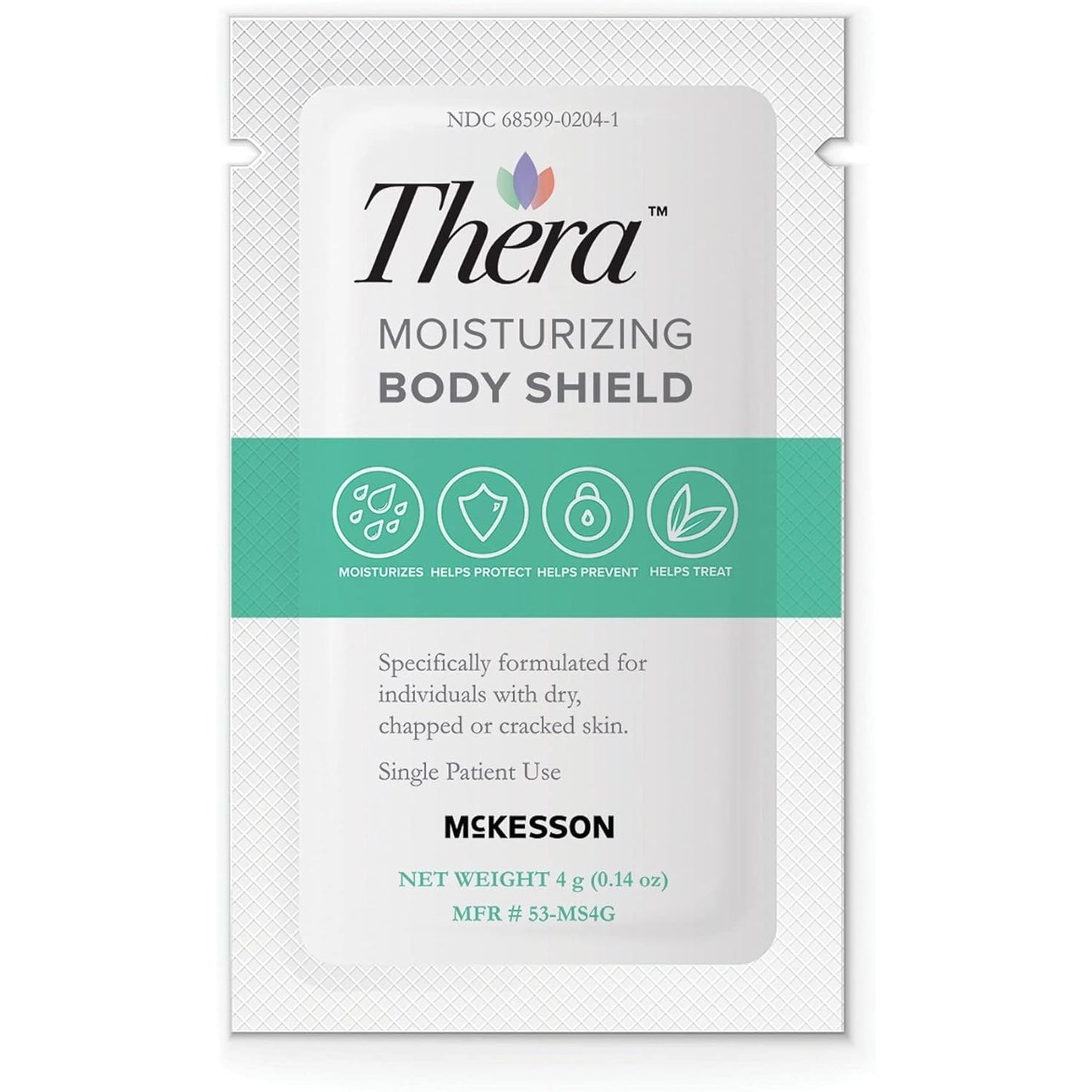 Thera Moisturizing Body Shield Skin Cream - Hydrates Dry, Chapped, Cracked Skin - Lavender-Scented, 4 g Individual Packets, 864 Count - Medaid - Lebanon