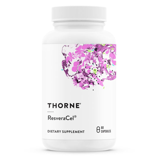 THORNE - ResveraCel - Nicotinamide Riboside with Quercetin Phytosome and Resveratrol - Support Healthy Aging, Methylation, Cellular Energy Production and Metabolism* - 60 Capsules - 30 Servings - Medaid International