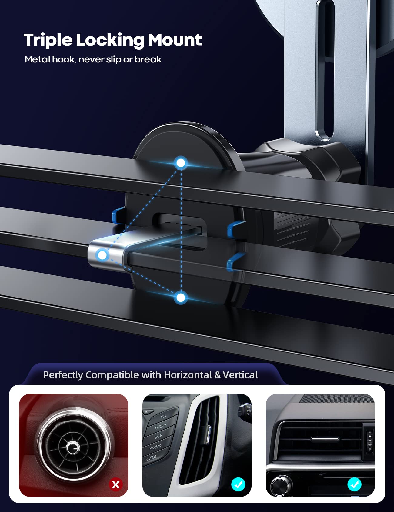 Lamicall Car Phone Mount for & Phone Stand Charger -Bundle - Medaid International