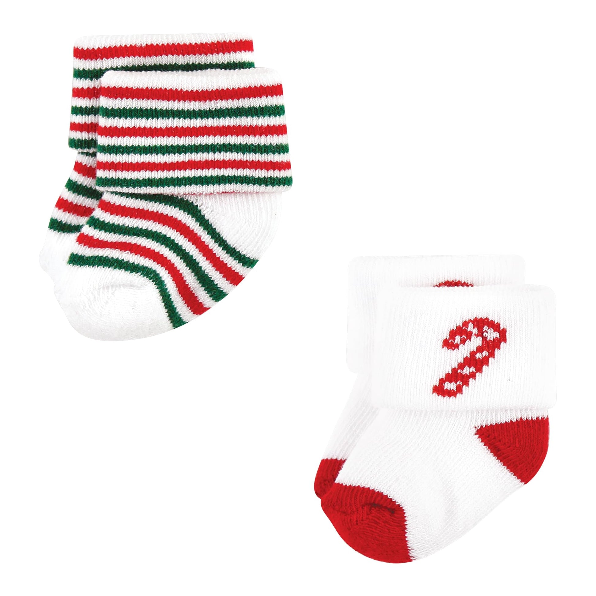 Hudson Baby Unisex Baby Cotton Rich Newborn and Terry Socks, 12 Days Of Christmas Falala, 0-6 Months - Medaid International
