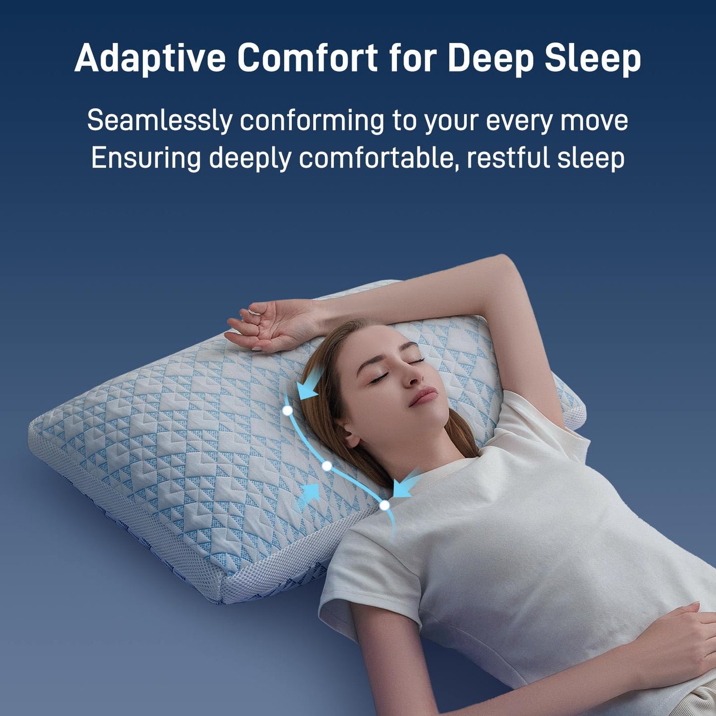 Shredded Memory Foam Cooling Soft Bamboo Viscose Pillows King Set of 2, Adjustable Hypoallergenic Hotel Quality Bed Pillows for Side, Back and Stomach Sleeper, Oeko-TEX Certified - Medaid International