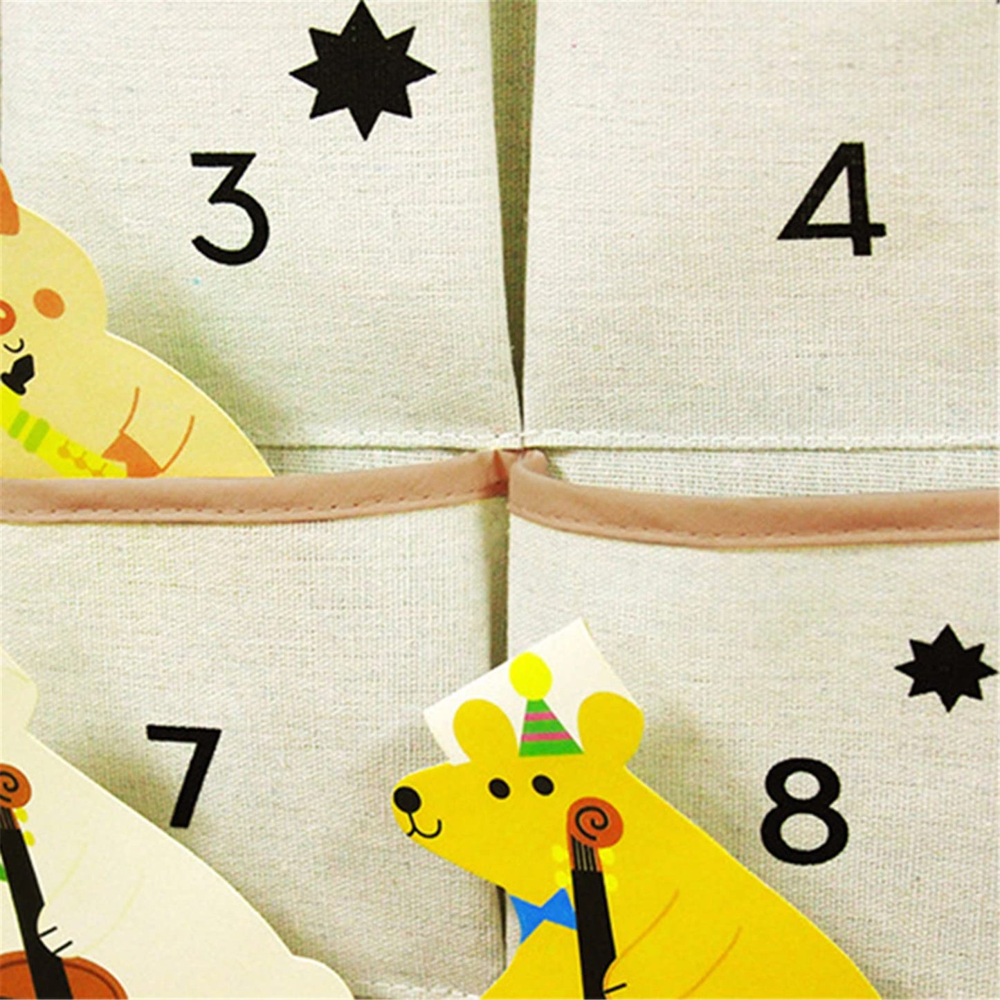 Christmas 24 Day Advent Calendar with Pockets Wall Hanging Bag for Holiday Decoration - Medaid International