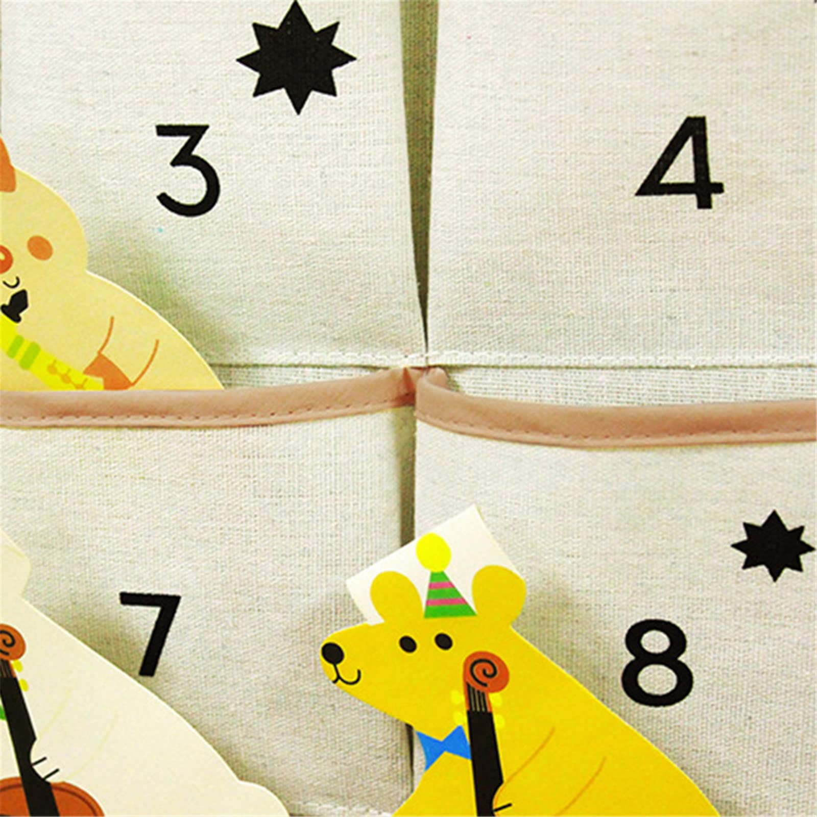 Christmas 24 Day Advent Calendar with Pockets Wall Hanging Bag for Holiday Decoration - Medaid International
