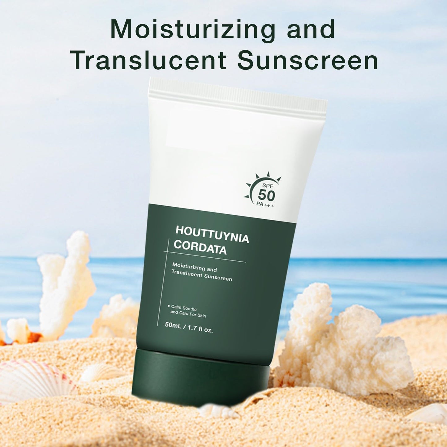 Silky Moisture Sunscreen, Moisture Daily Sunscreen, Korean SPF 50+ PA++++ Clear Filter Sun Essence, No White Cast, Hydrating, Moisturizing, Cools Down, Light Finish - Medaid International