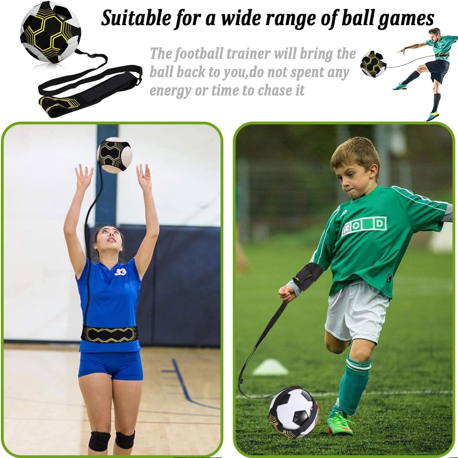 Football Kick Trainer Soccer Training Waist Belt Adjustable - Medaid International