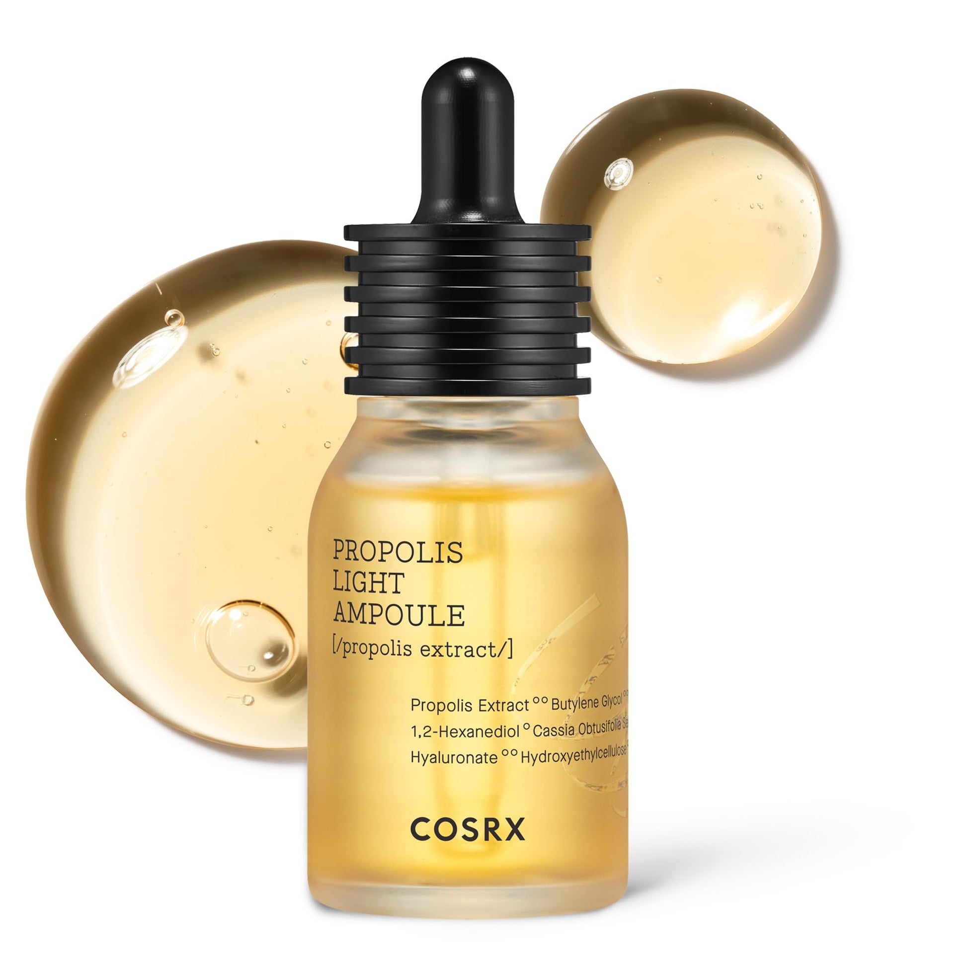 COSRX Propolis Ampoule, Glow Boosting Serum for Face with 73.5% Propolis Extract, 1.01fl.oz/30ml, Hydrating Essence for Sensitive Skin, Fine Lines, Uneven Skintone, Korean Skincare - Medaid International