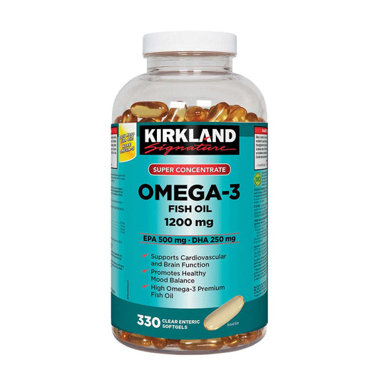 Kirkland Omega-3 Fish Oil 1000mg 300 Softgels - Medaid International