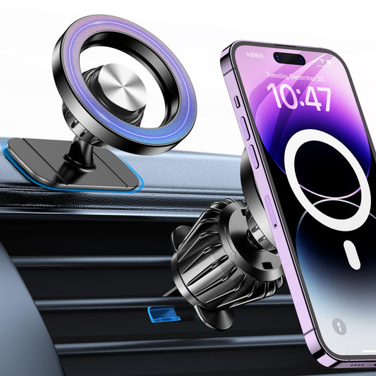 Kaistyle for Magsafe Car Mount【20 Strong Magnets】Magnetic Phone Holder for Car Phone Holder Mount Dash Mounted Holders Cell Phone Holders for Your Car Accessories for Women Men for iPhone 17 16 15 14 - Medaid International