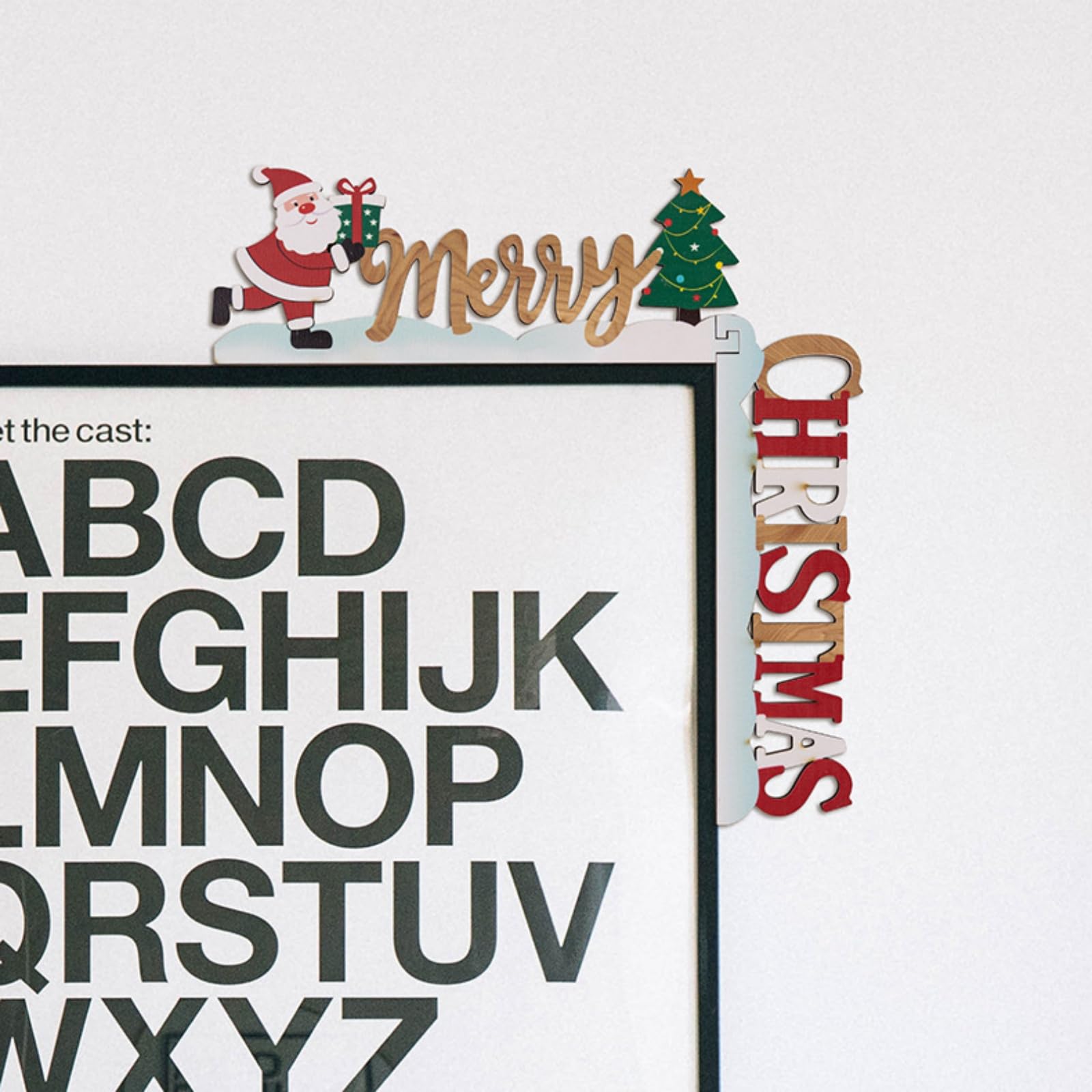 Christmas Doorway Decor with Santa Figurine, Festive Hanging Ornament for Home Entry, Ideal Seasonal Decoration - Medaid International